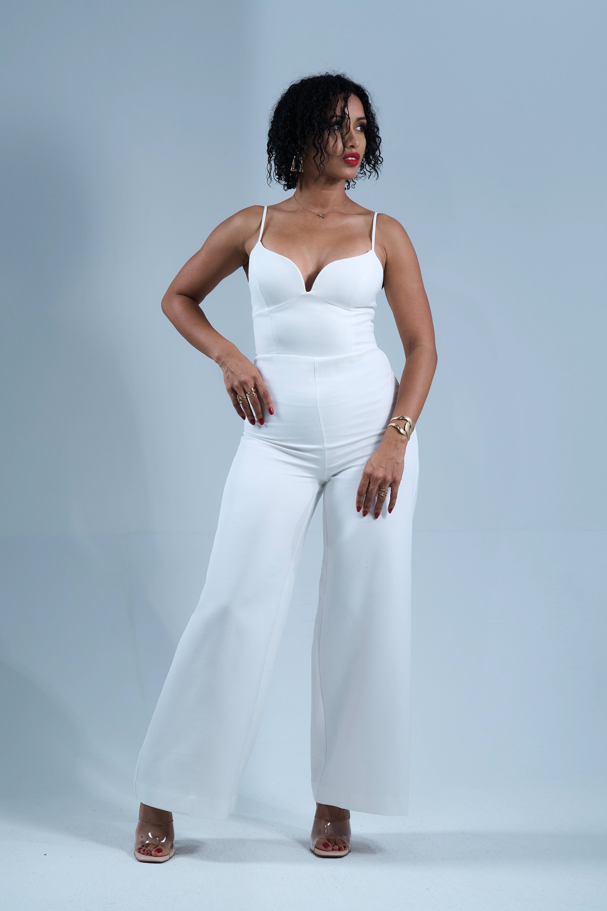 White Obsession - Combinaison pantalon blanche