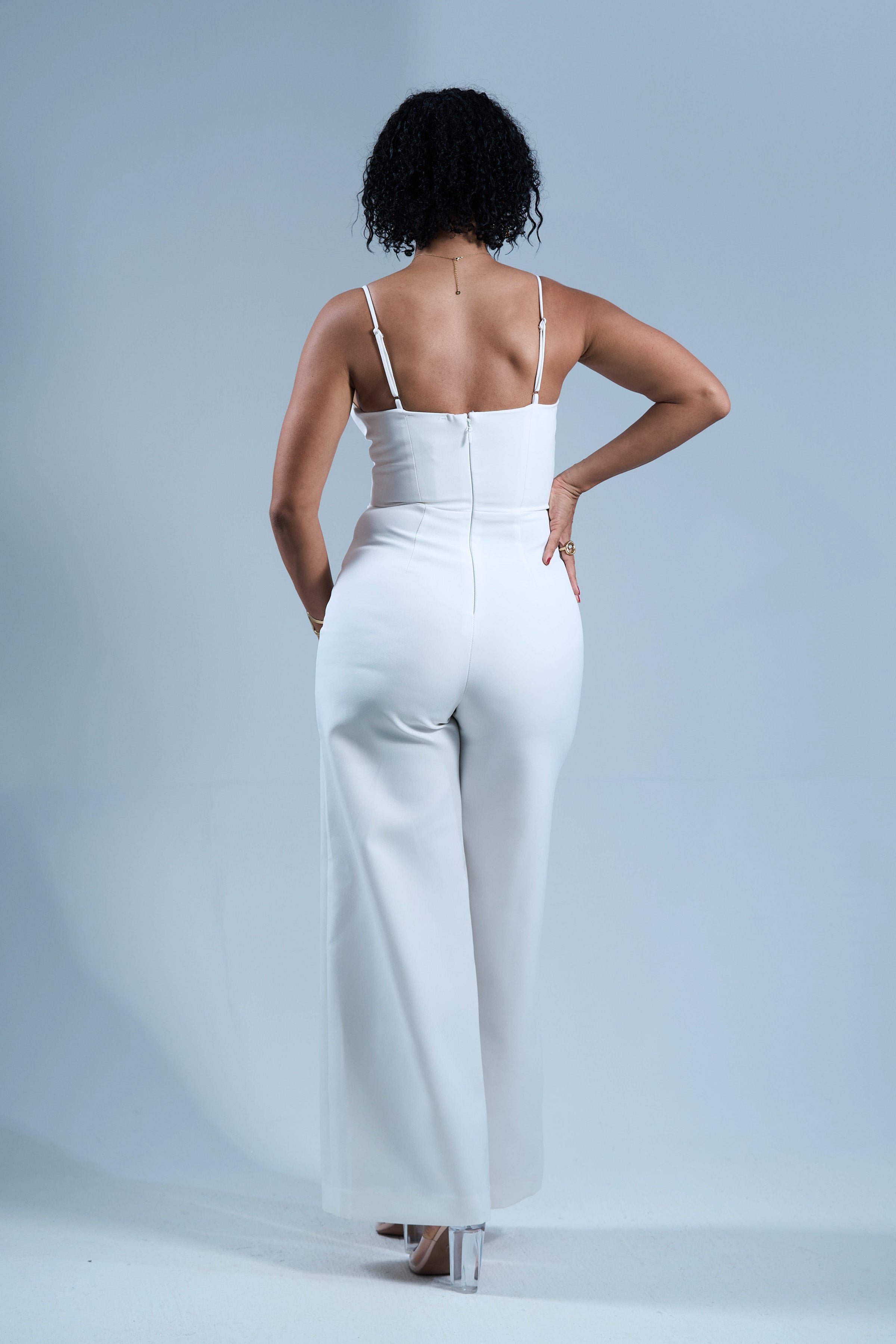 White Obsession - Combinaison pantalon blanche