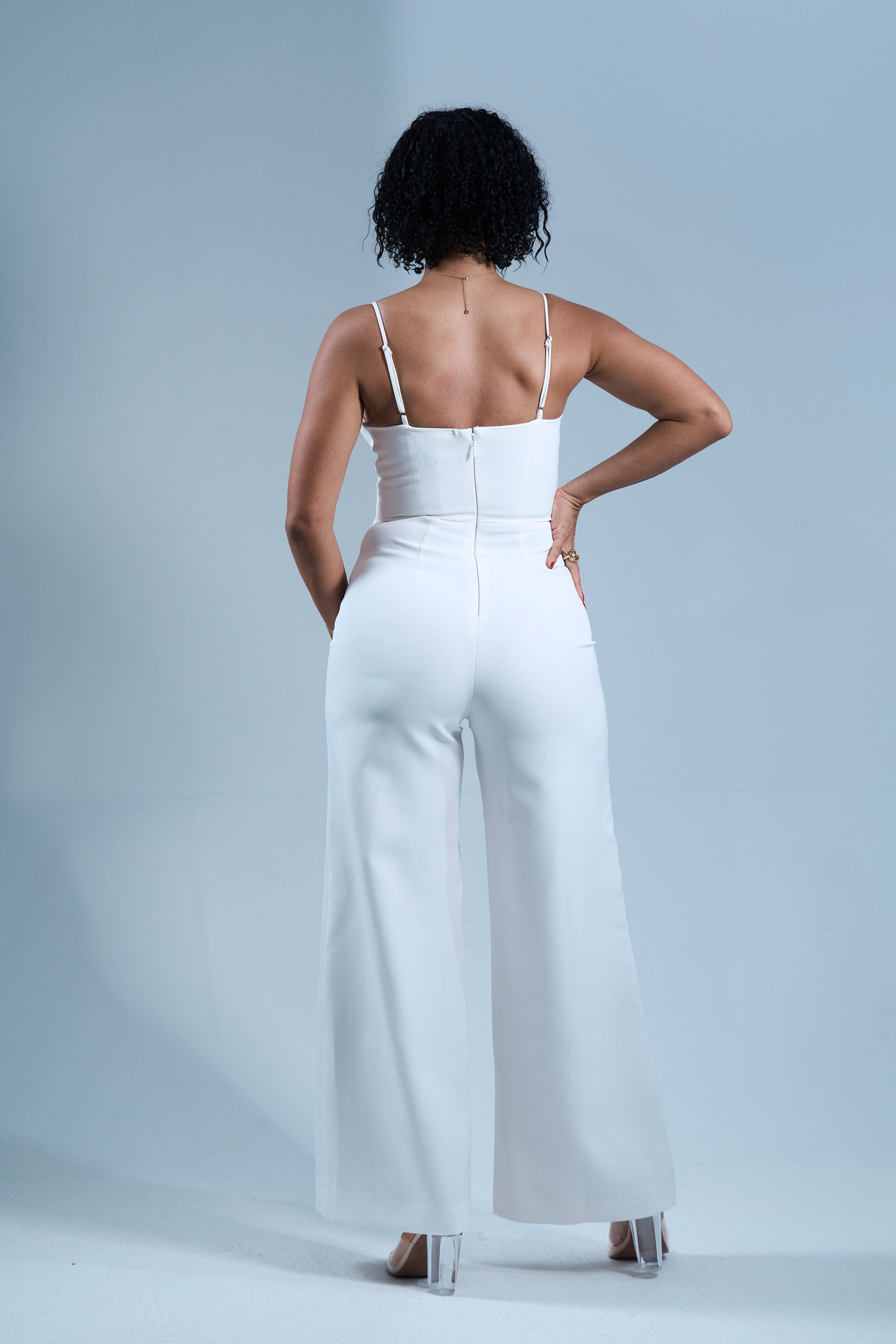 White Obsession - Combinaison pantalon blanche