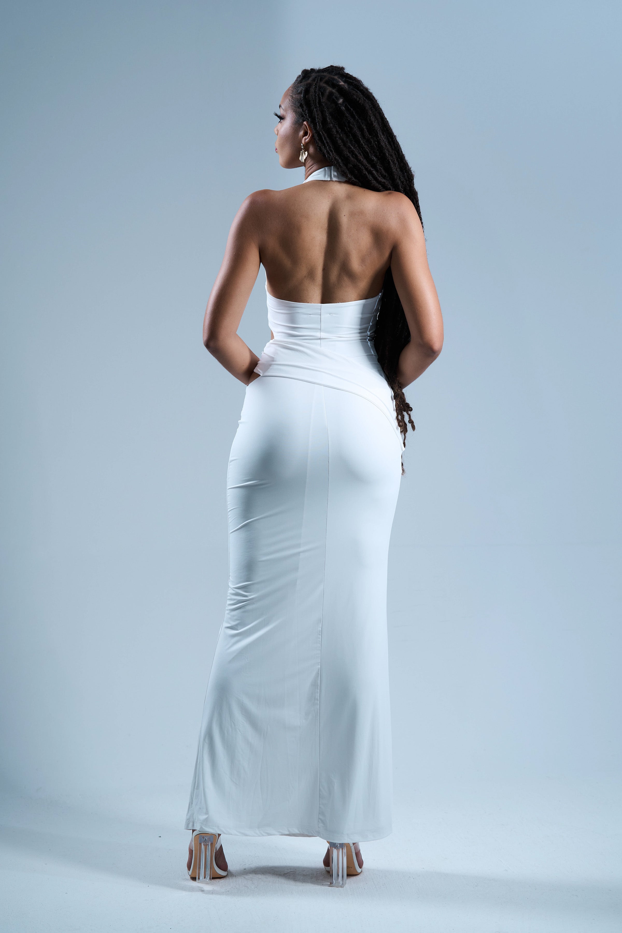 Halo Night - Robe longue blanche