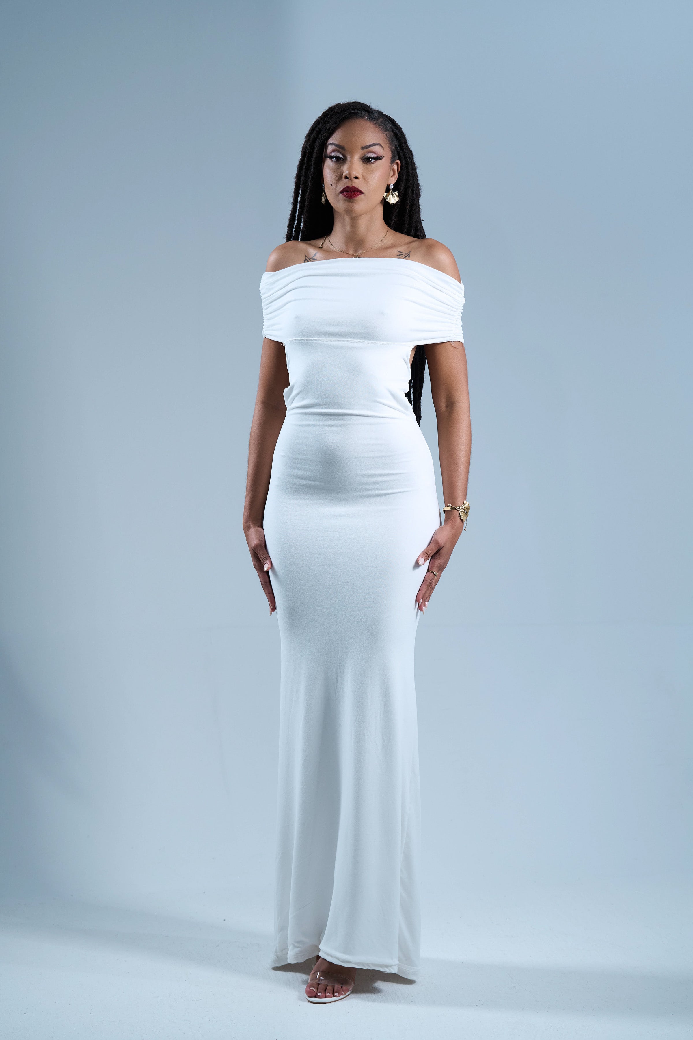 White Queen - Robe longue blanche