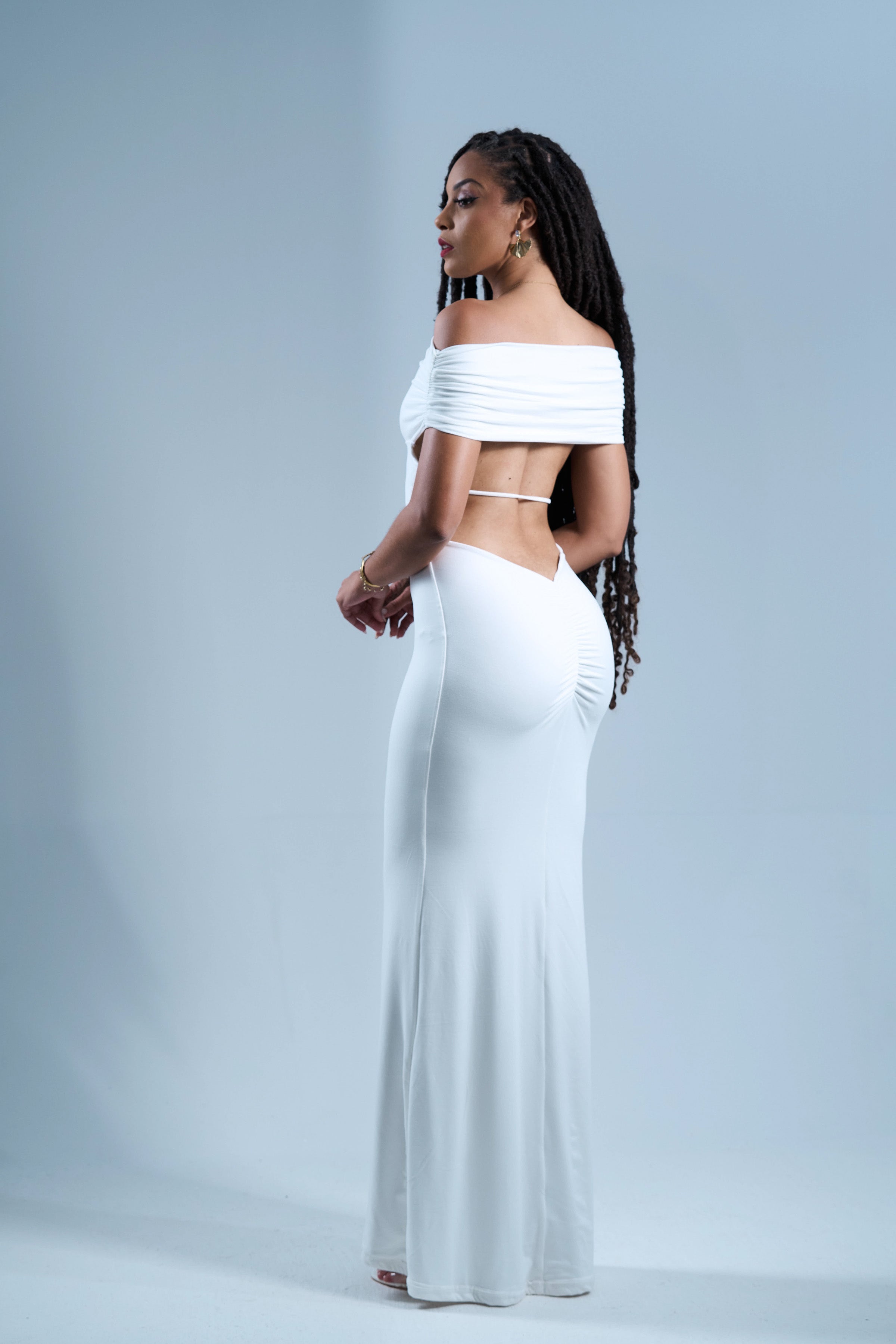 White Queen - Robe longue blanche