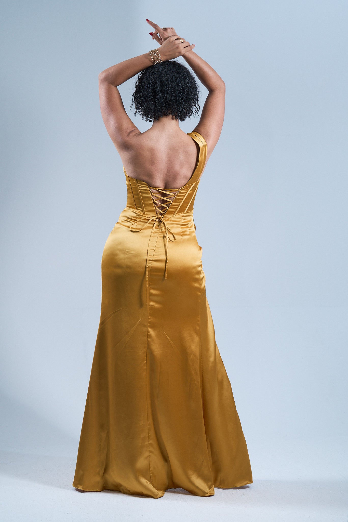 GOLD RUSH - Longue robe drapée