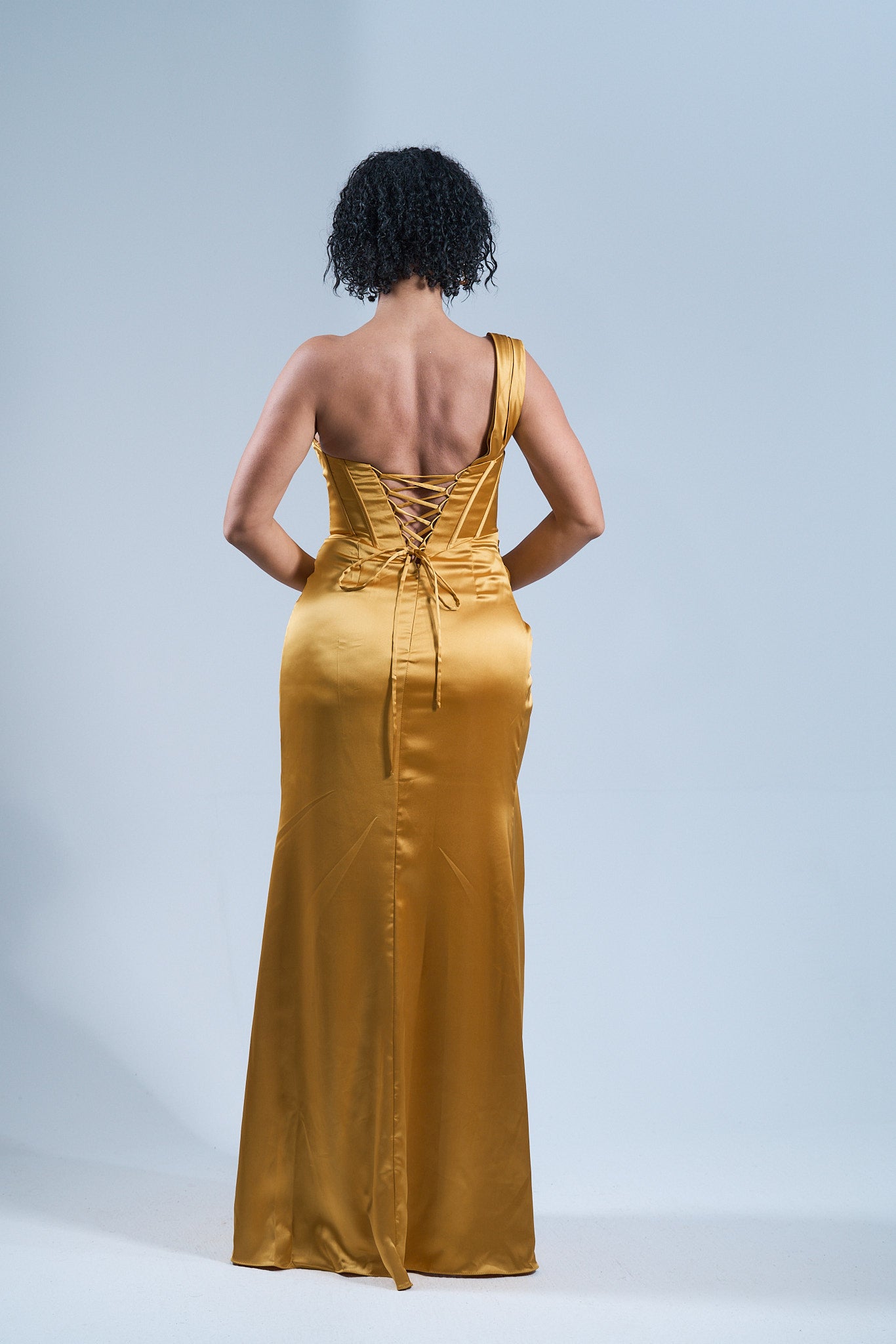 GOLD RUSH - Longue robe drapée