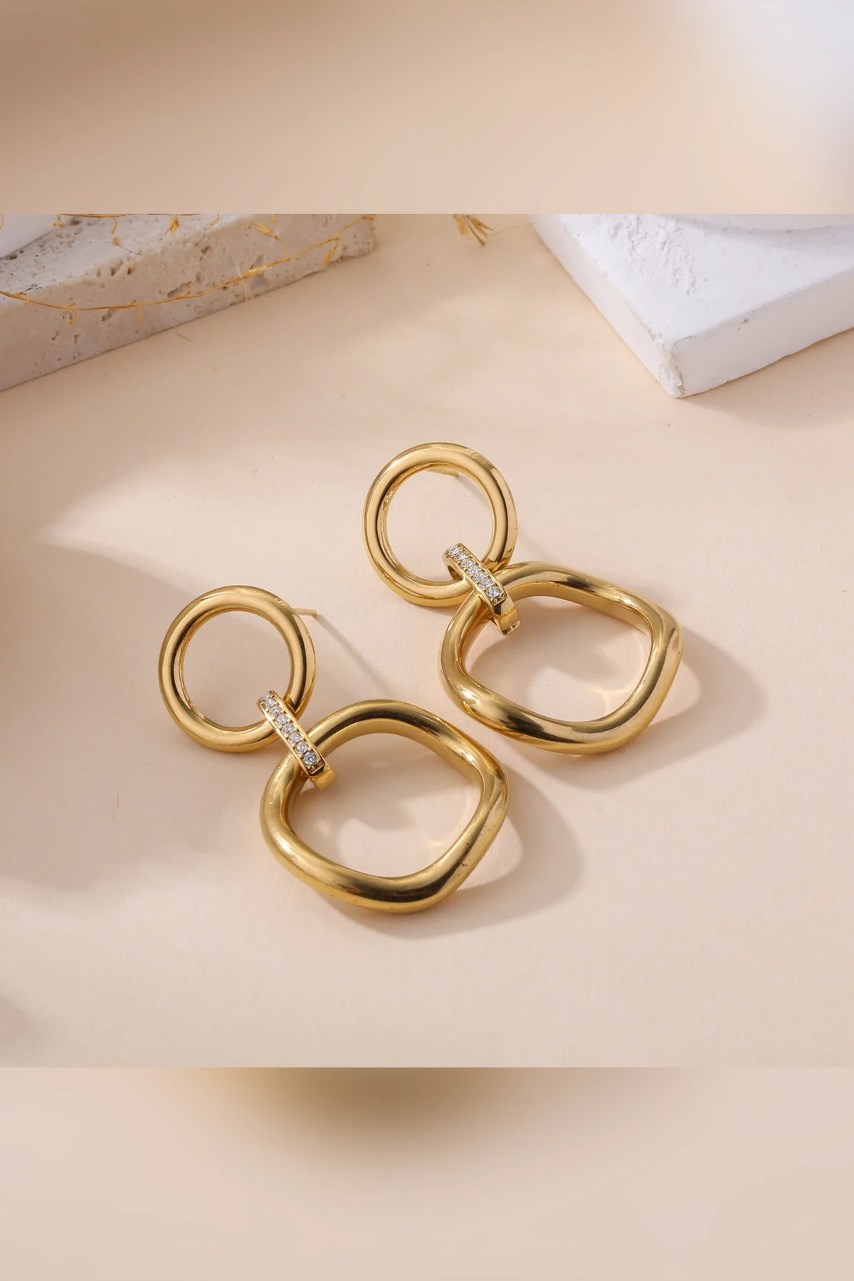 Enlace - Pendantes double anneaux