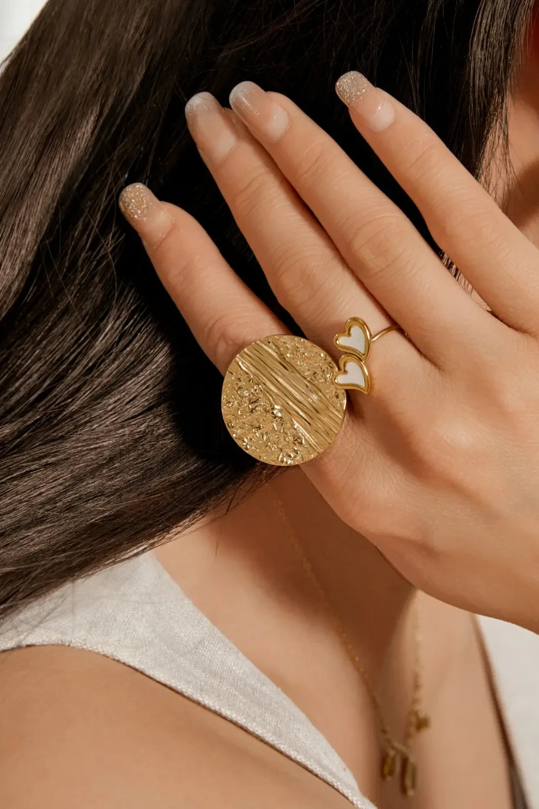 Grace - Bague acier inoxydable
