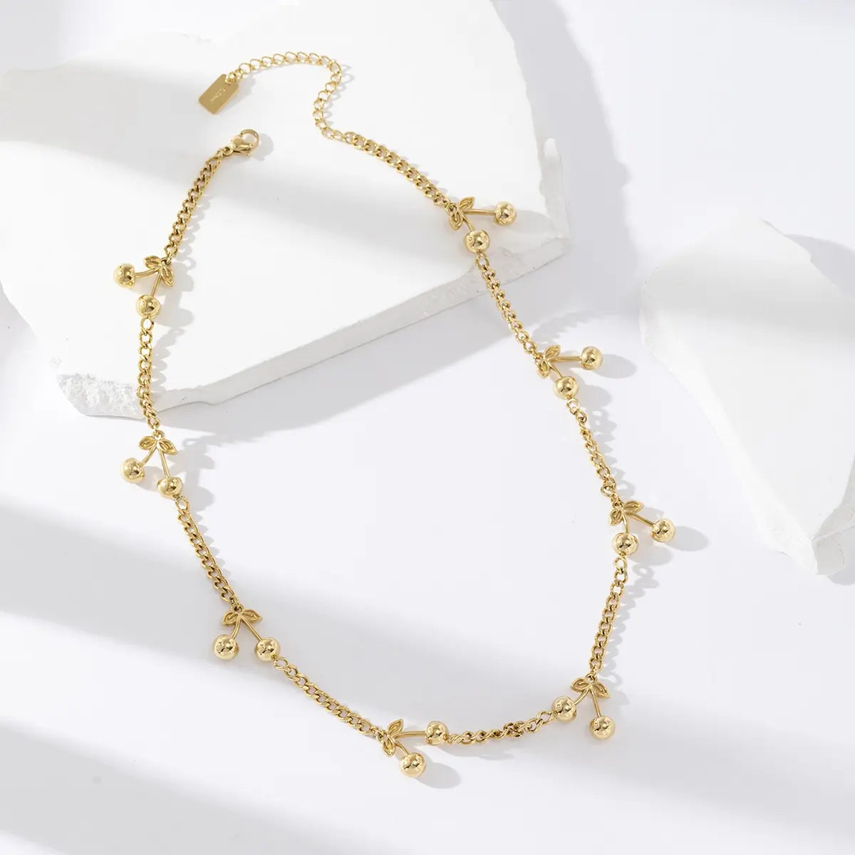 Cerezas - Collier acier inoxydable