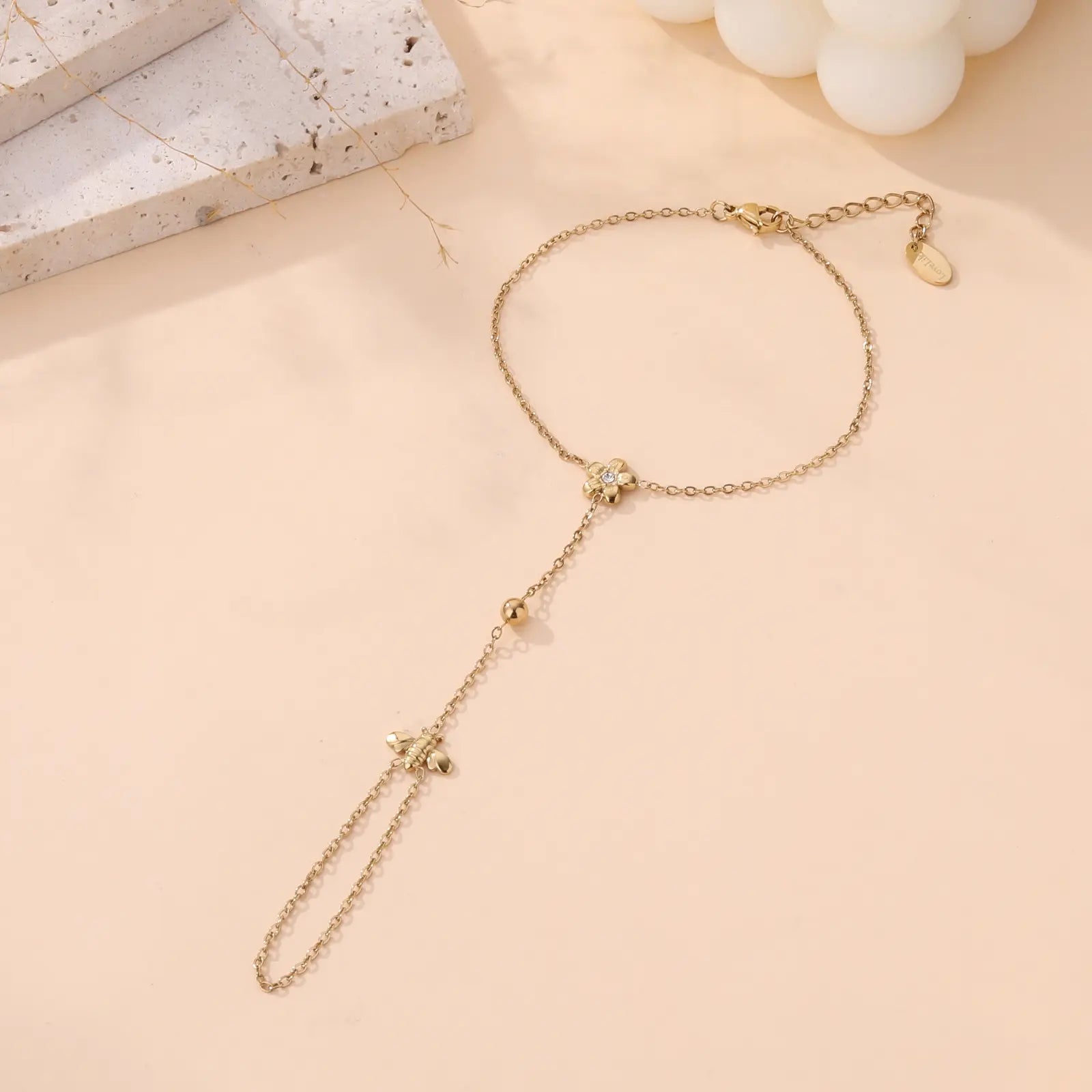 Bee - Chaine de main acier inoxydable