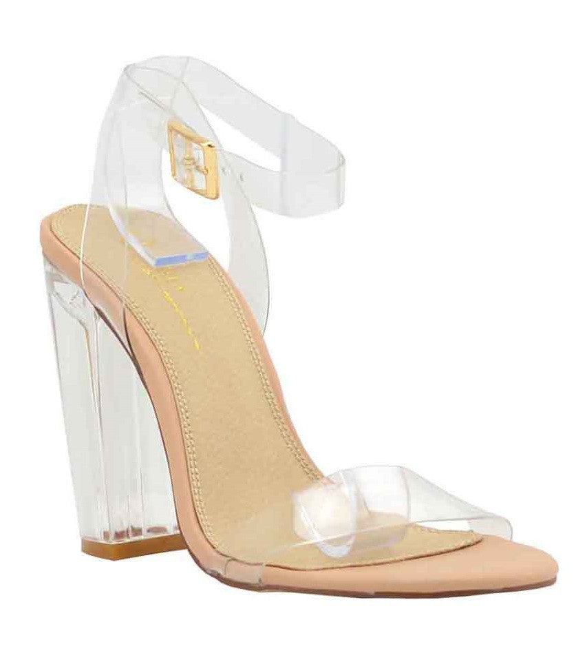 TEYAH - Escarpins nudes à brides