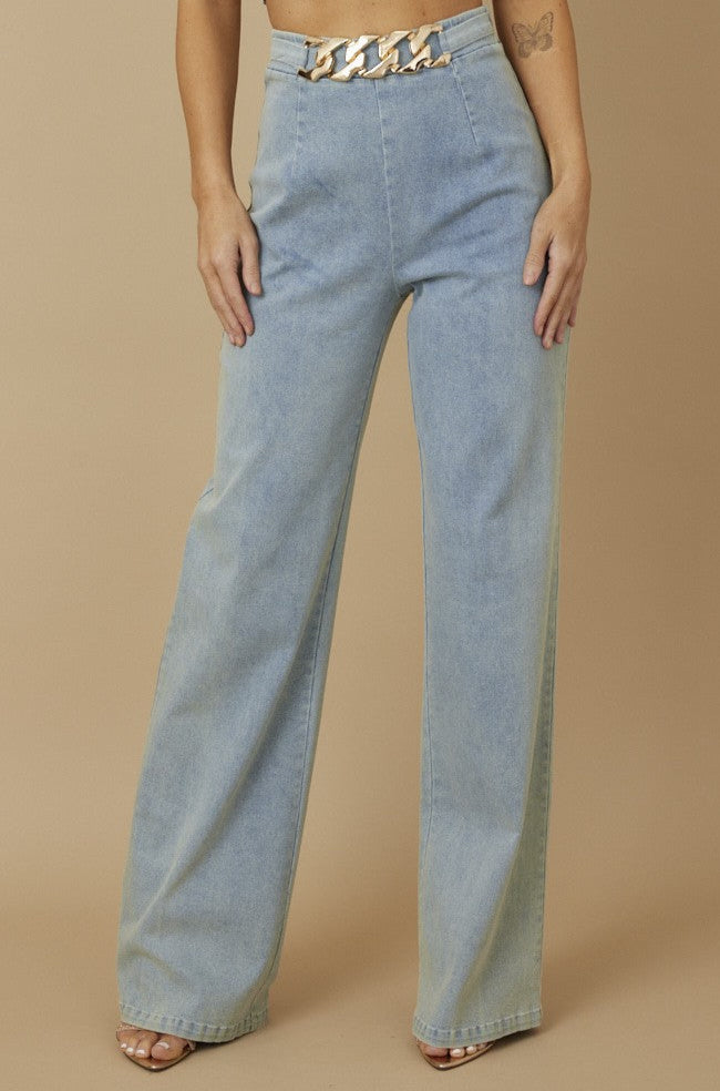 Chained denim