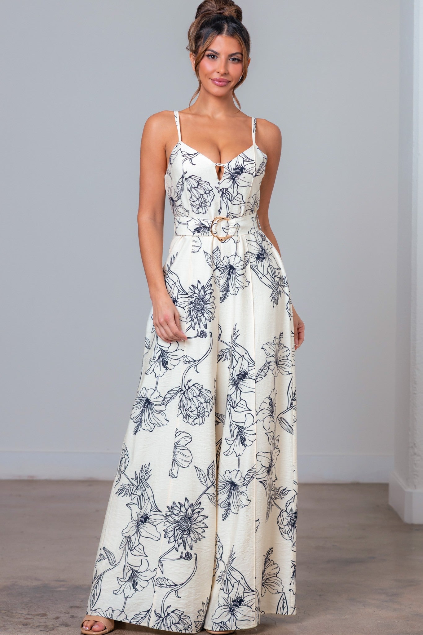 Blue Garden - Combinaison pantalon crème