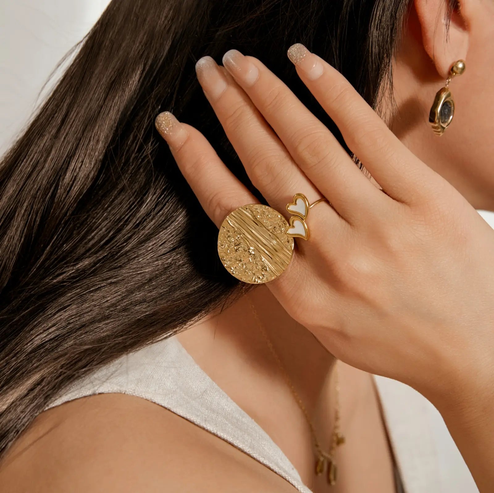 Grace - Bague acier inoxydable