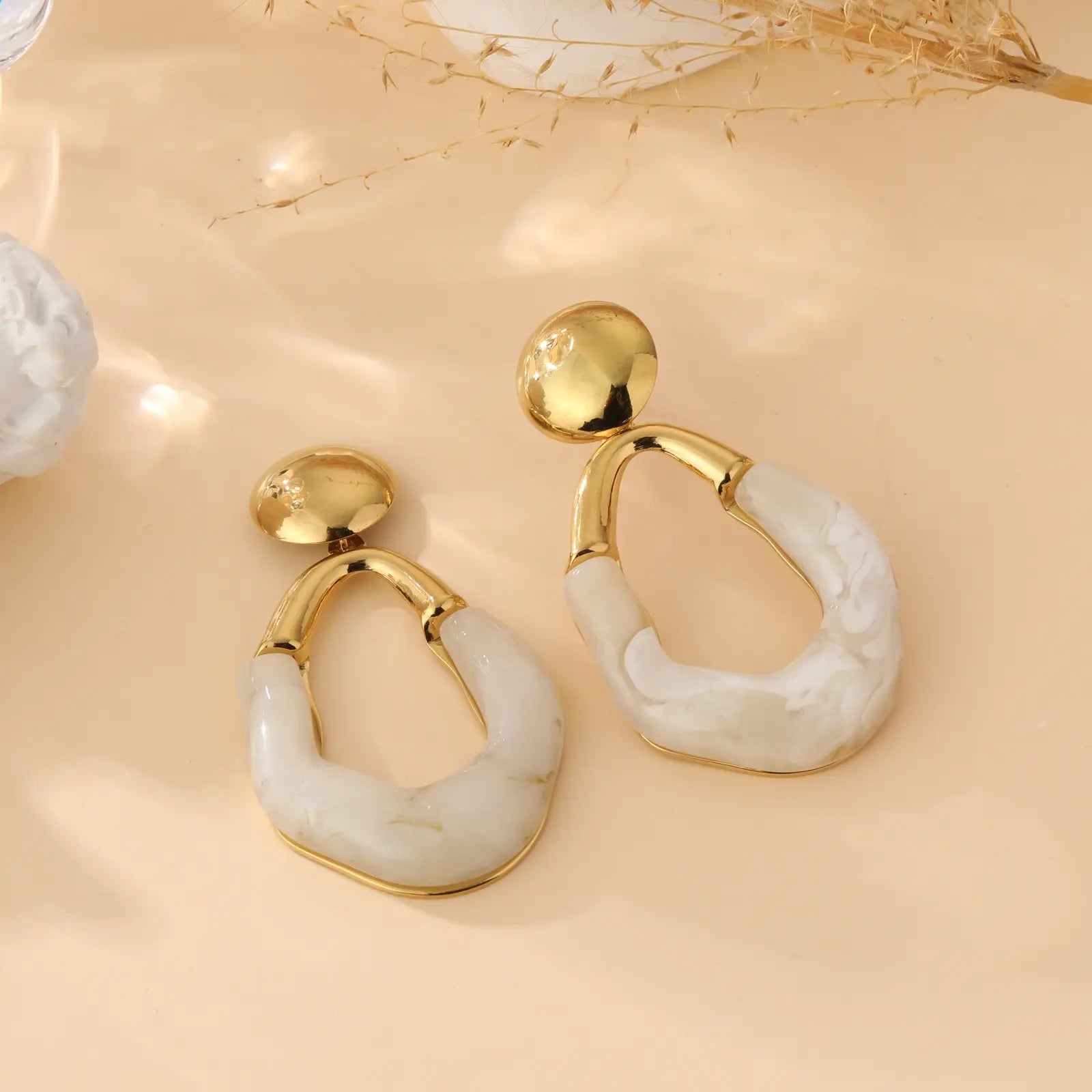 Bianca - Boucles d'oreilles acier inoxydable