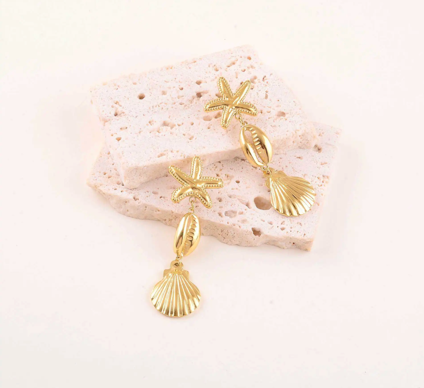 Ocean Kiss - Boucles d'oreilles acier inoxydable