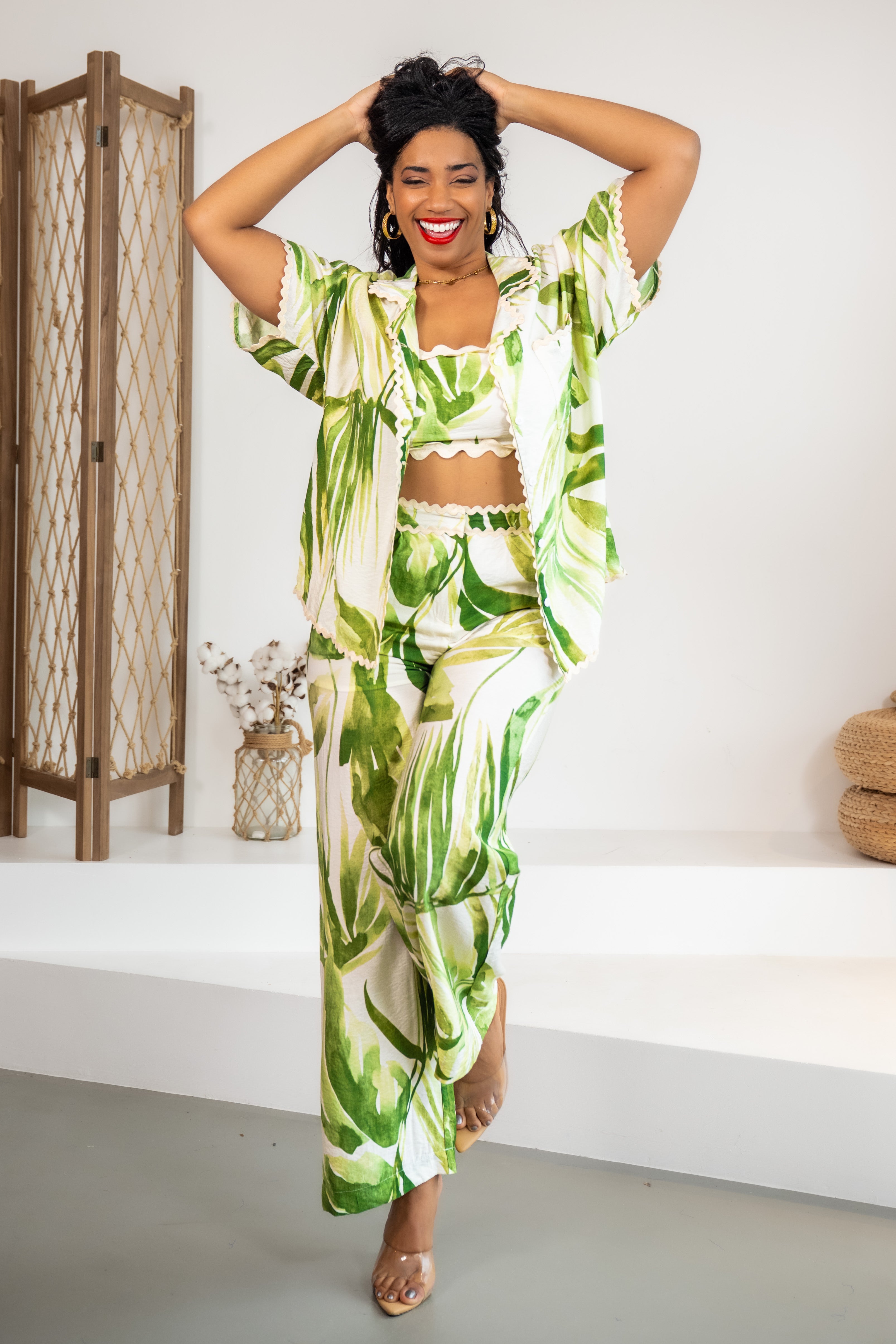 Green palms - CHEMISE