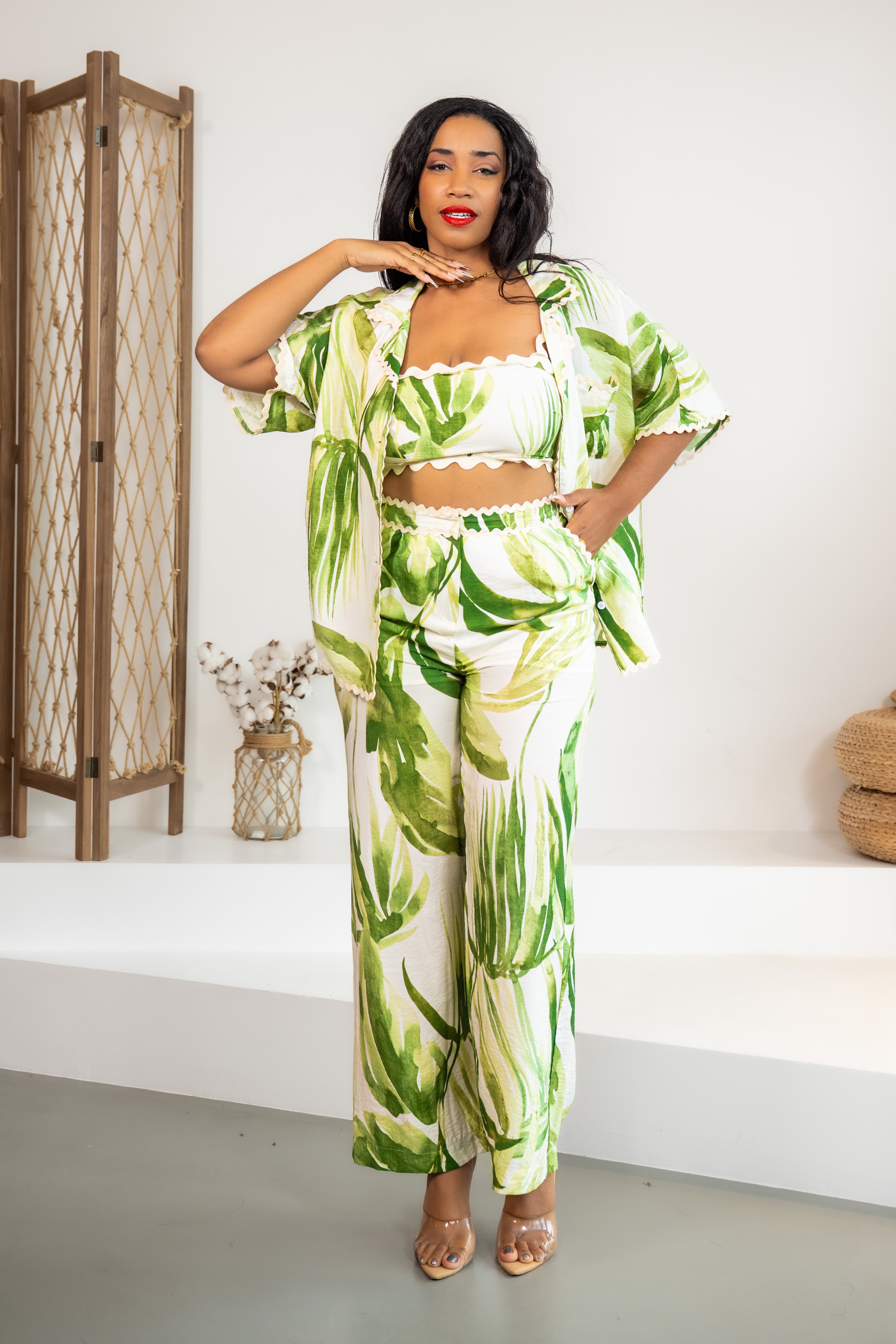 Green palms - CHEMISE
