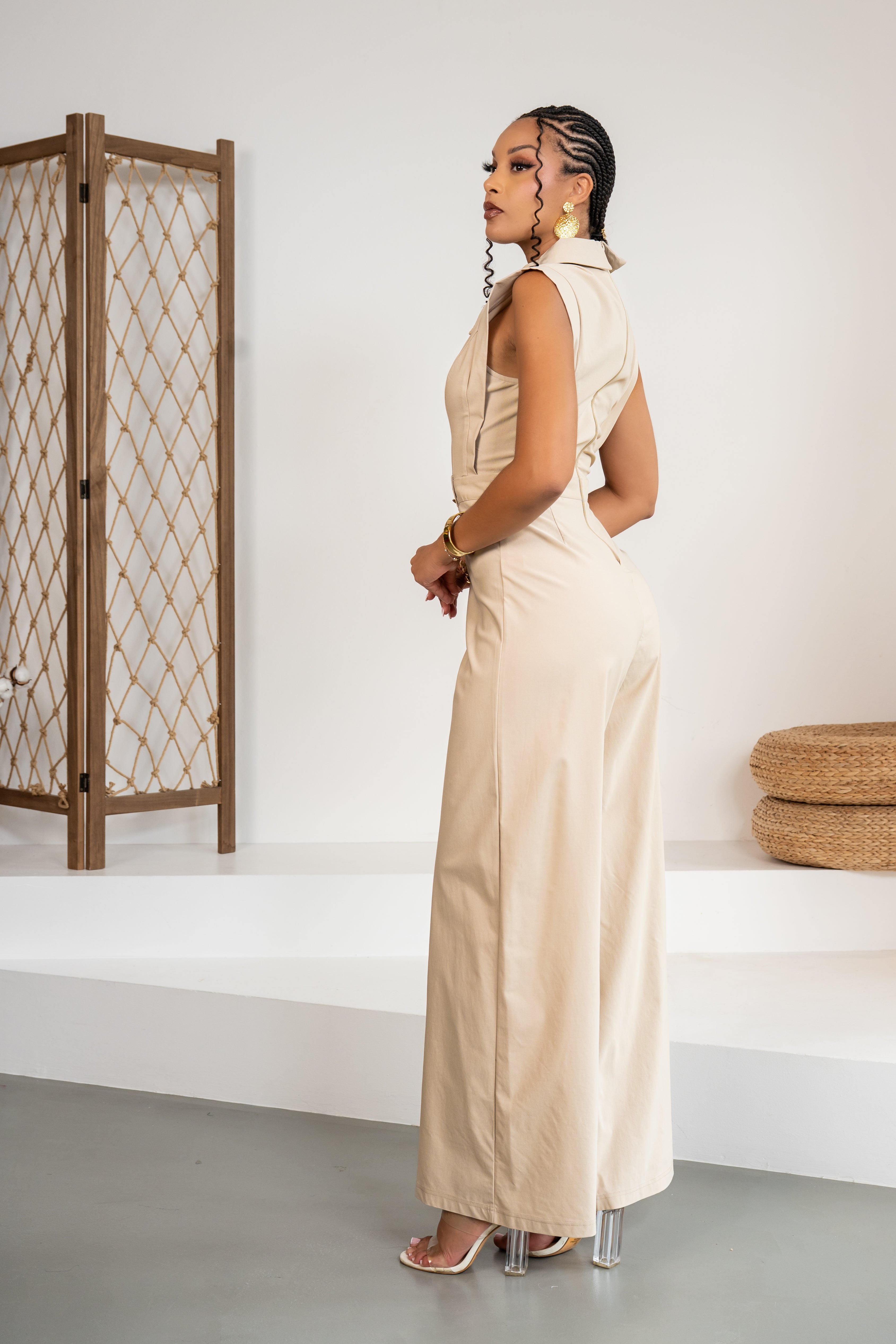 Soft Tailor - Combinaison structurée beige