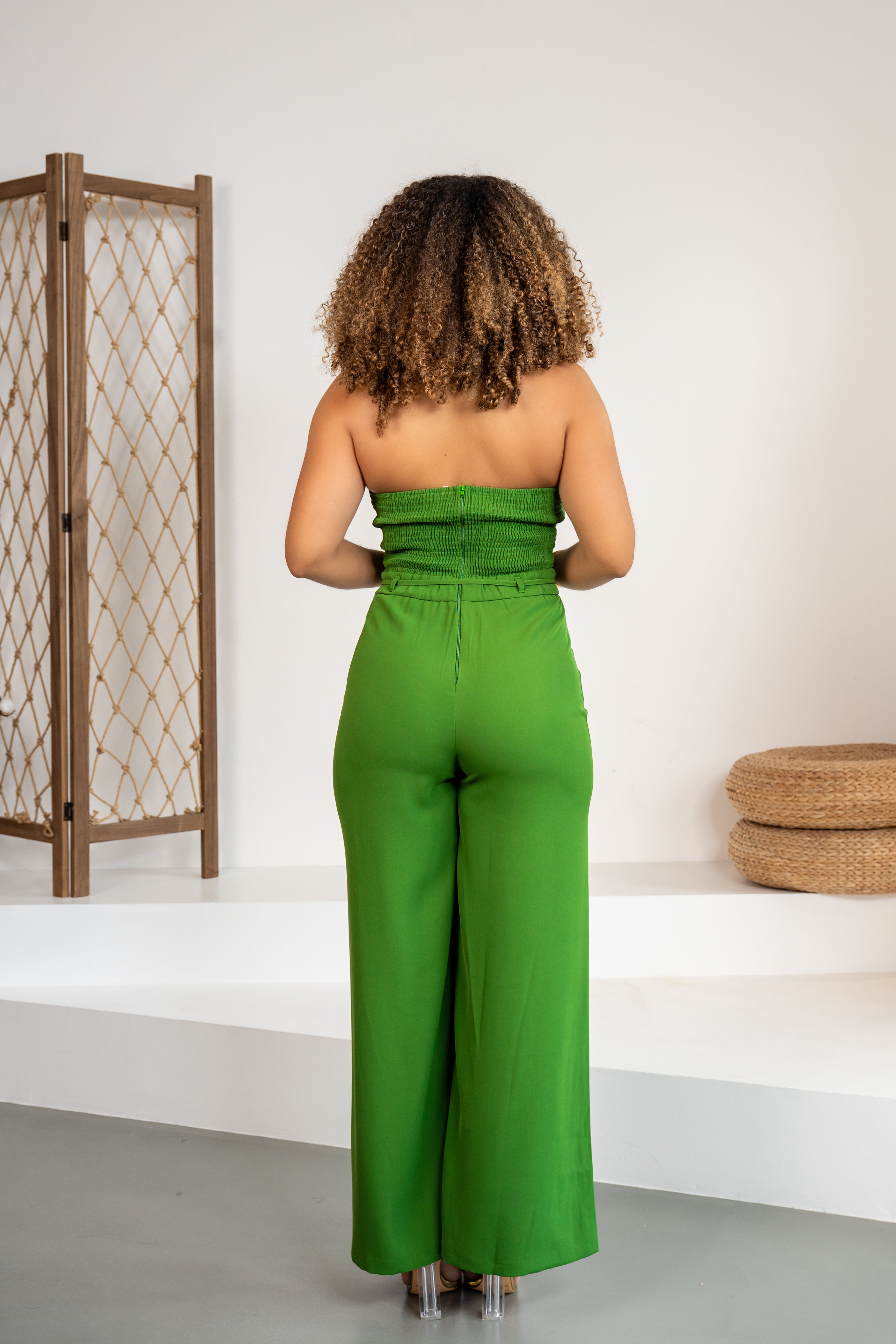 Bold Opening - Combinaison ajourée verte