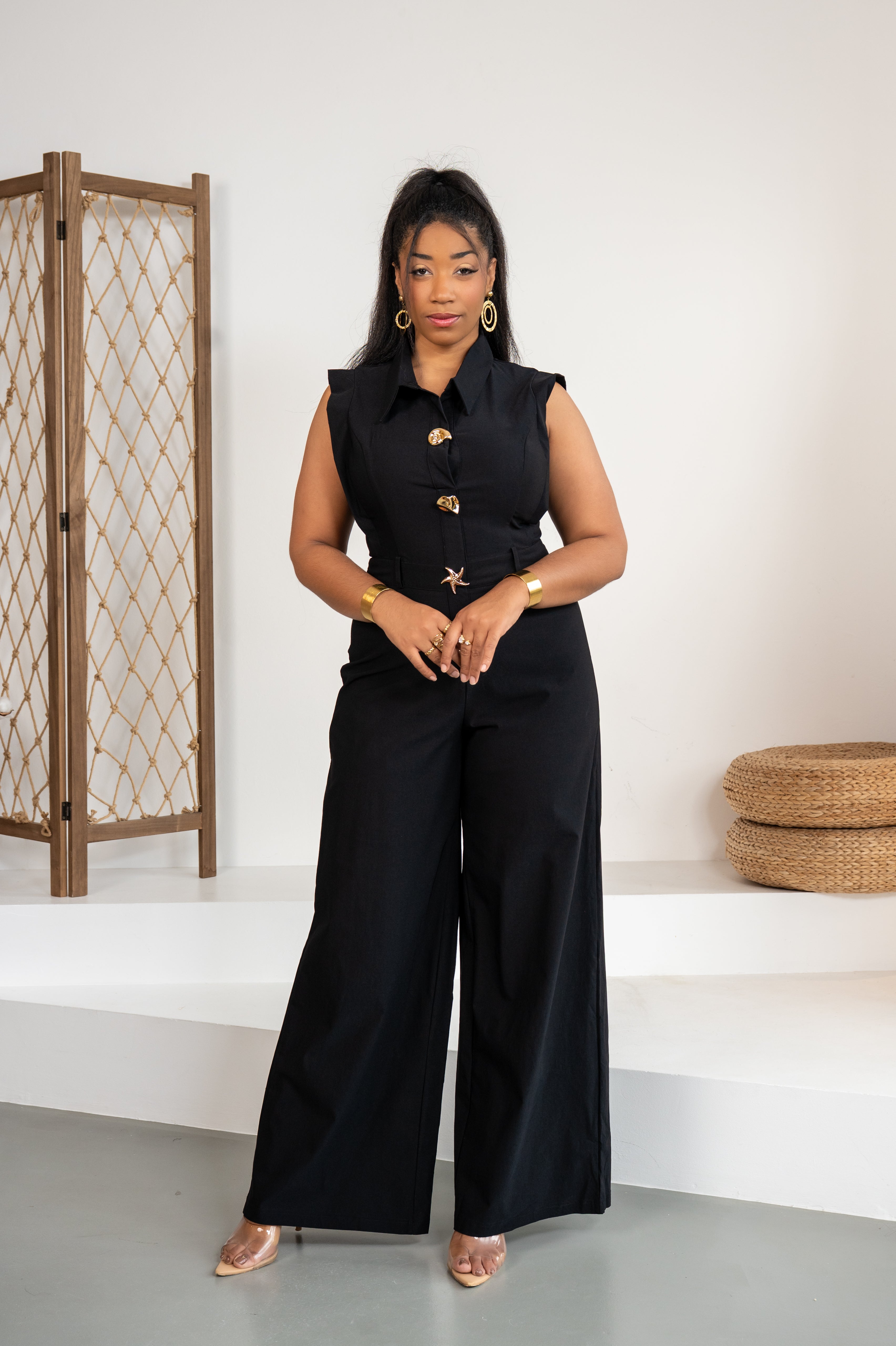 Midnight Tailor - Combinaison structurée noire