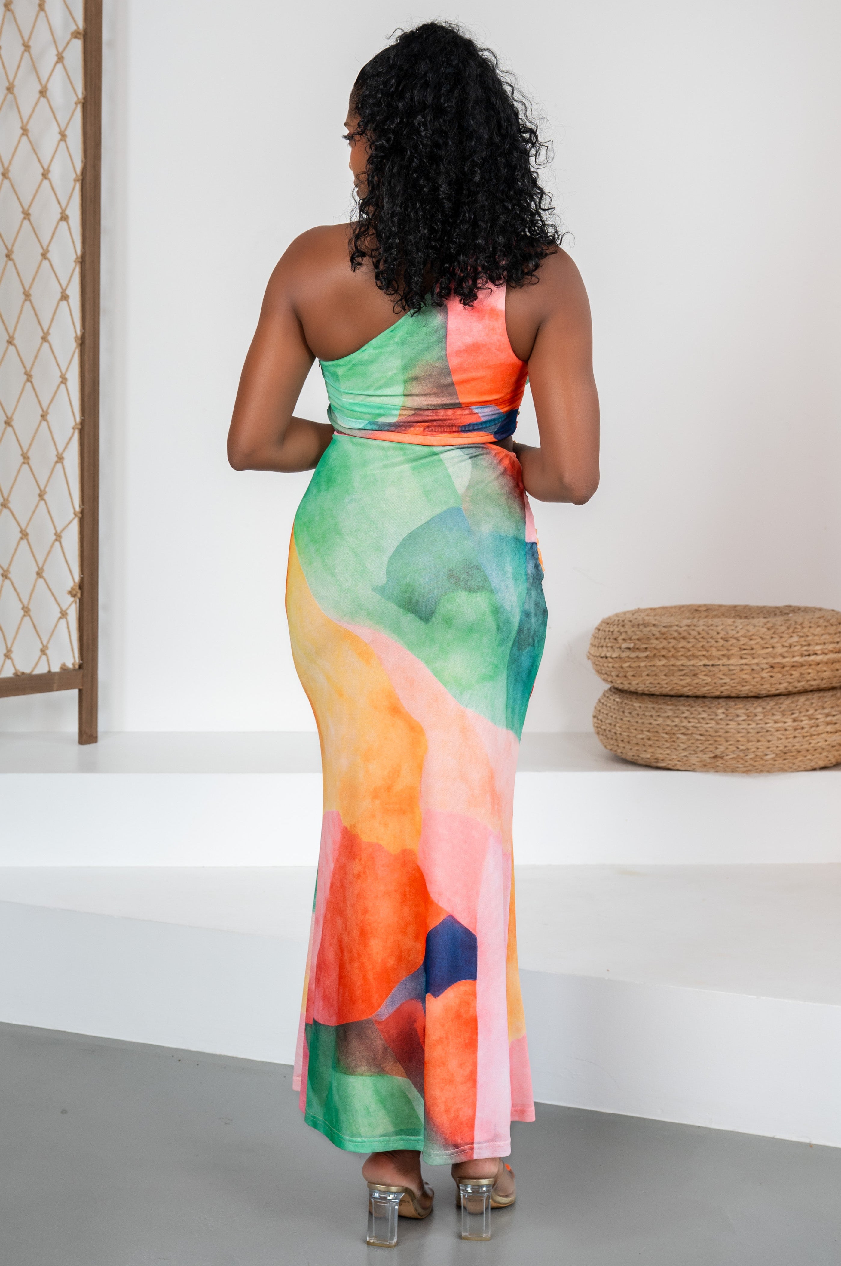 Caribe Royale - Robe longue multicolore ajourée