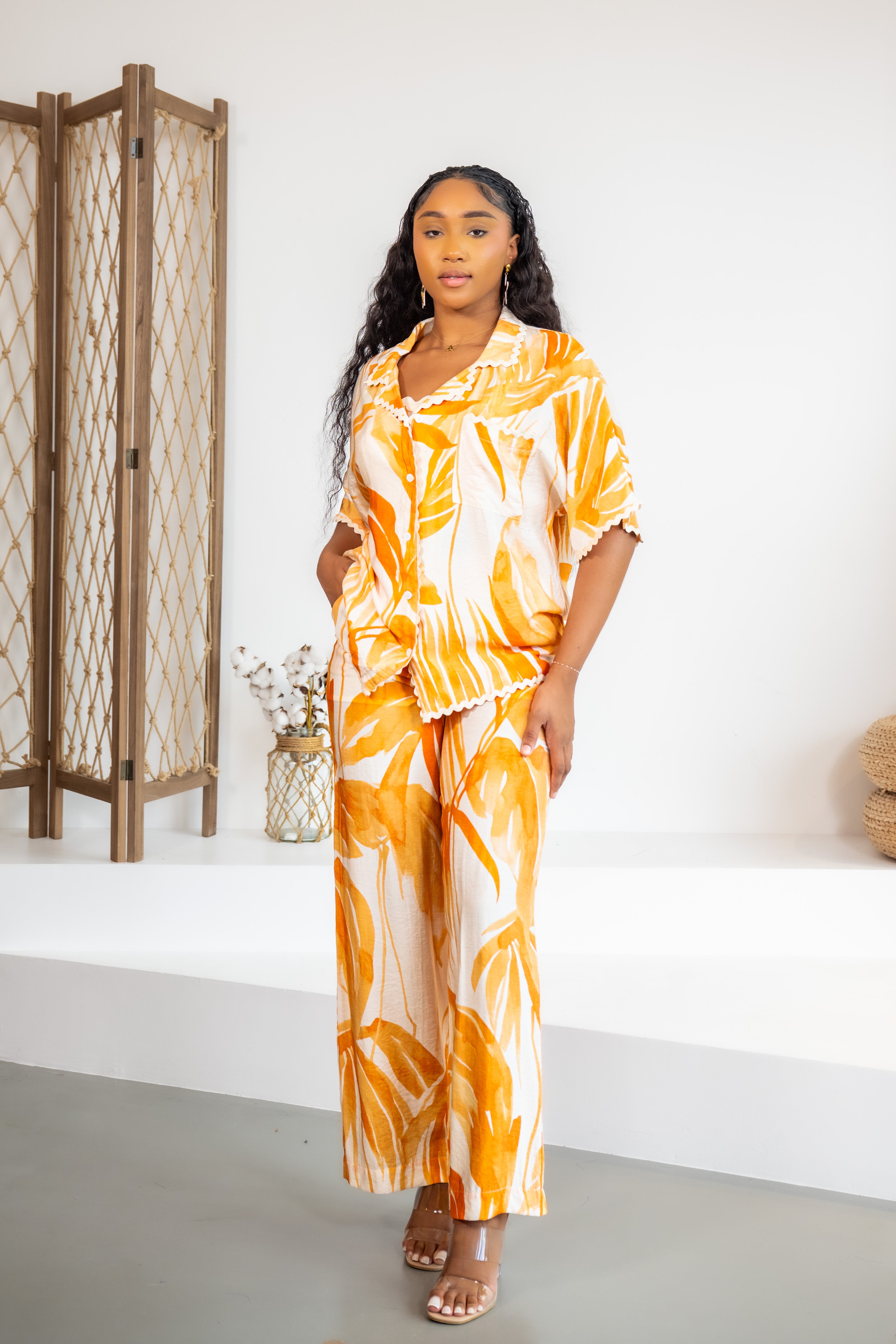 Orange palms - CHEMISE