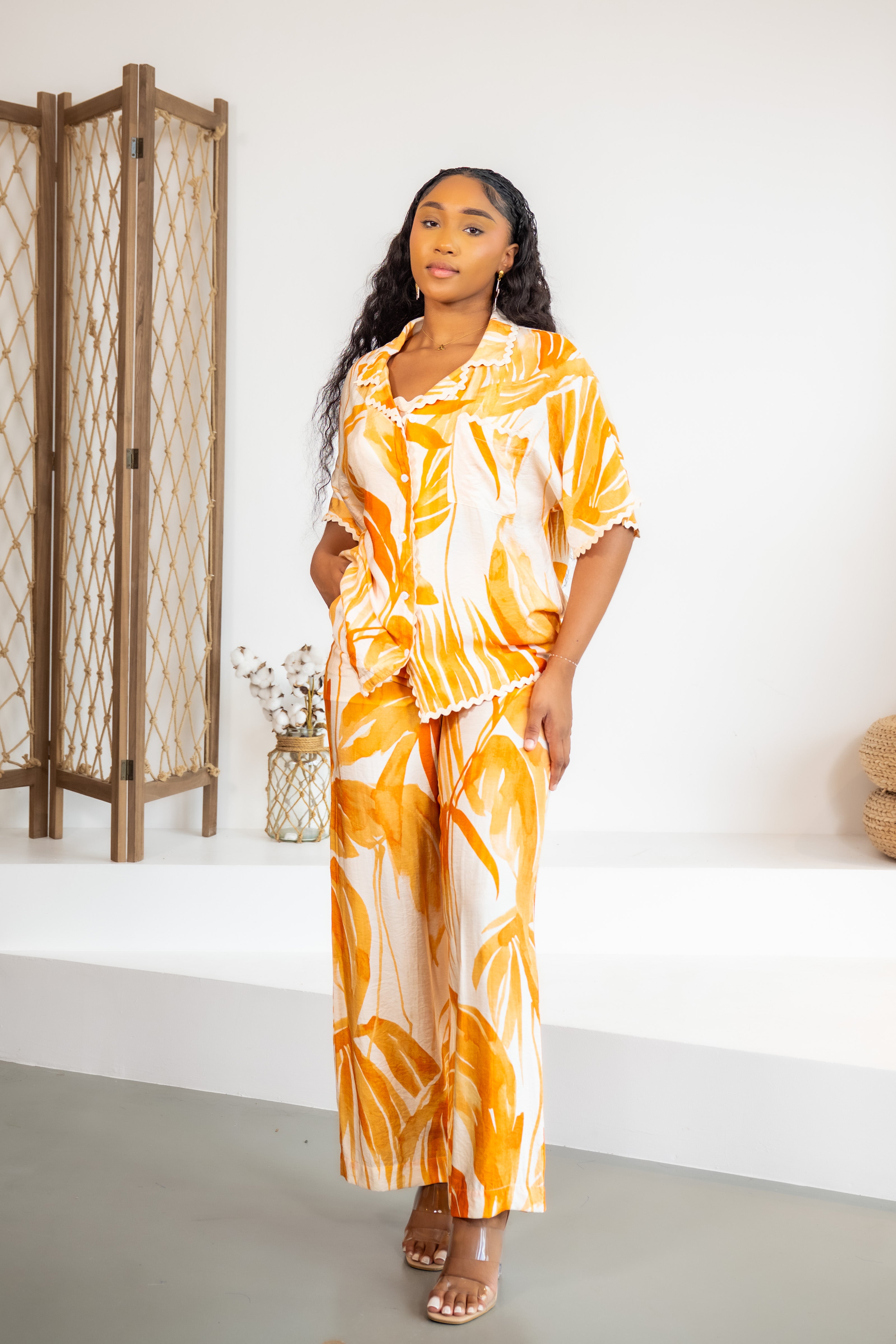 Orange palms - CHEMISE