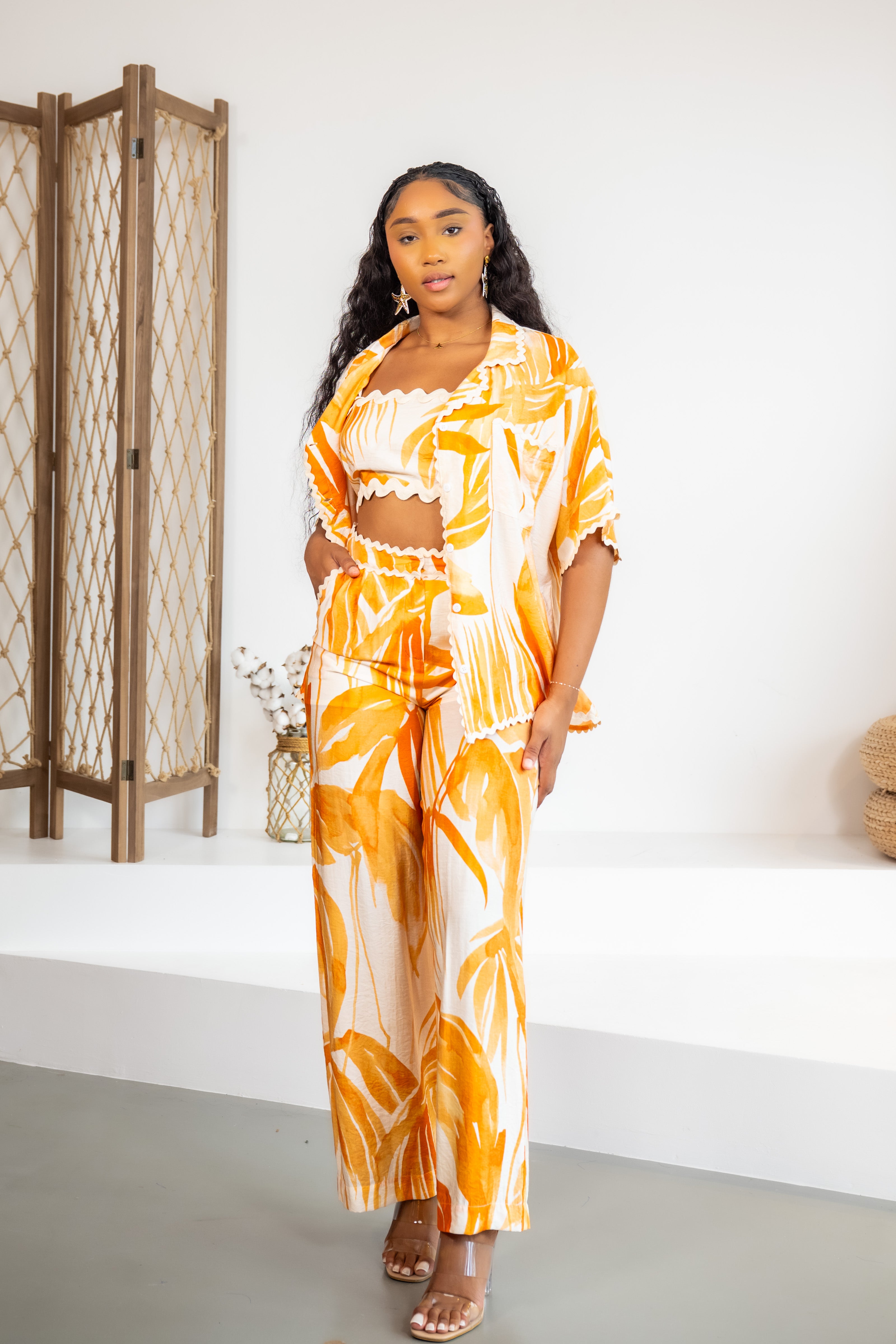 Orange palms - CHEMISE