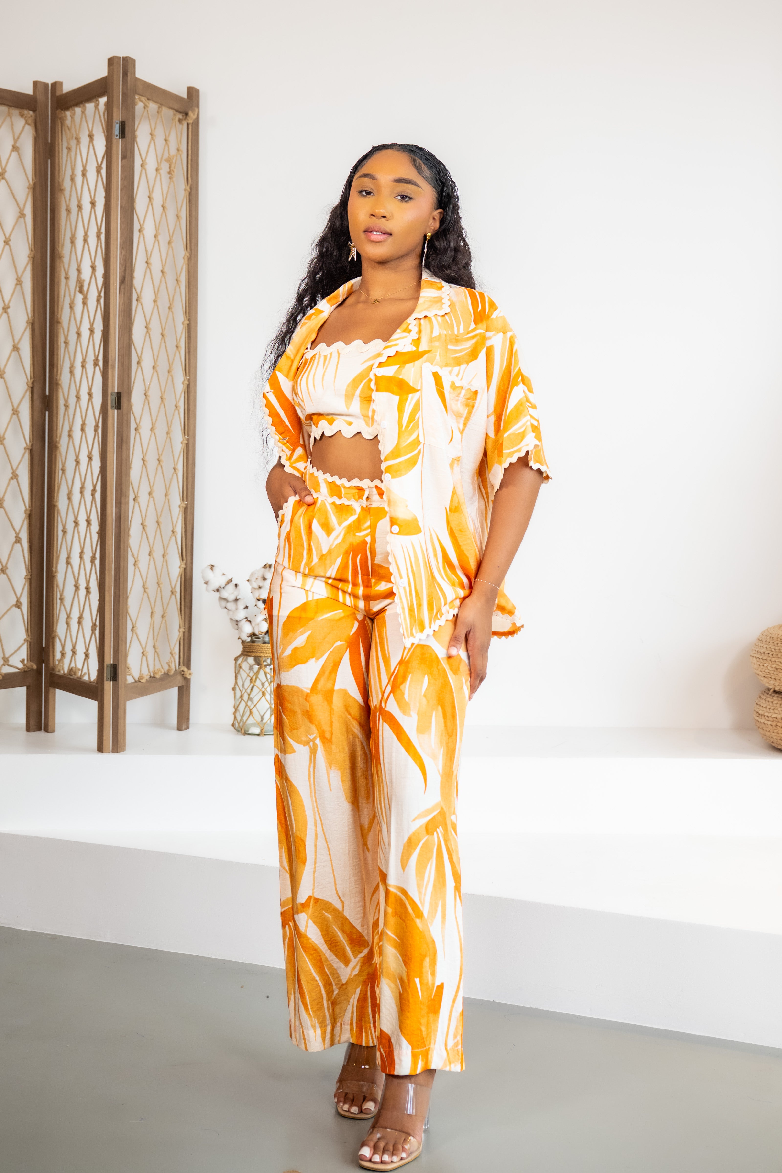 Orange palms - CHEMISE