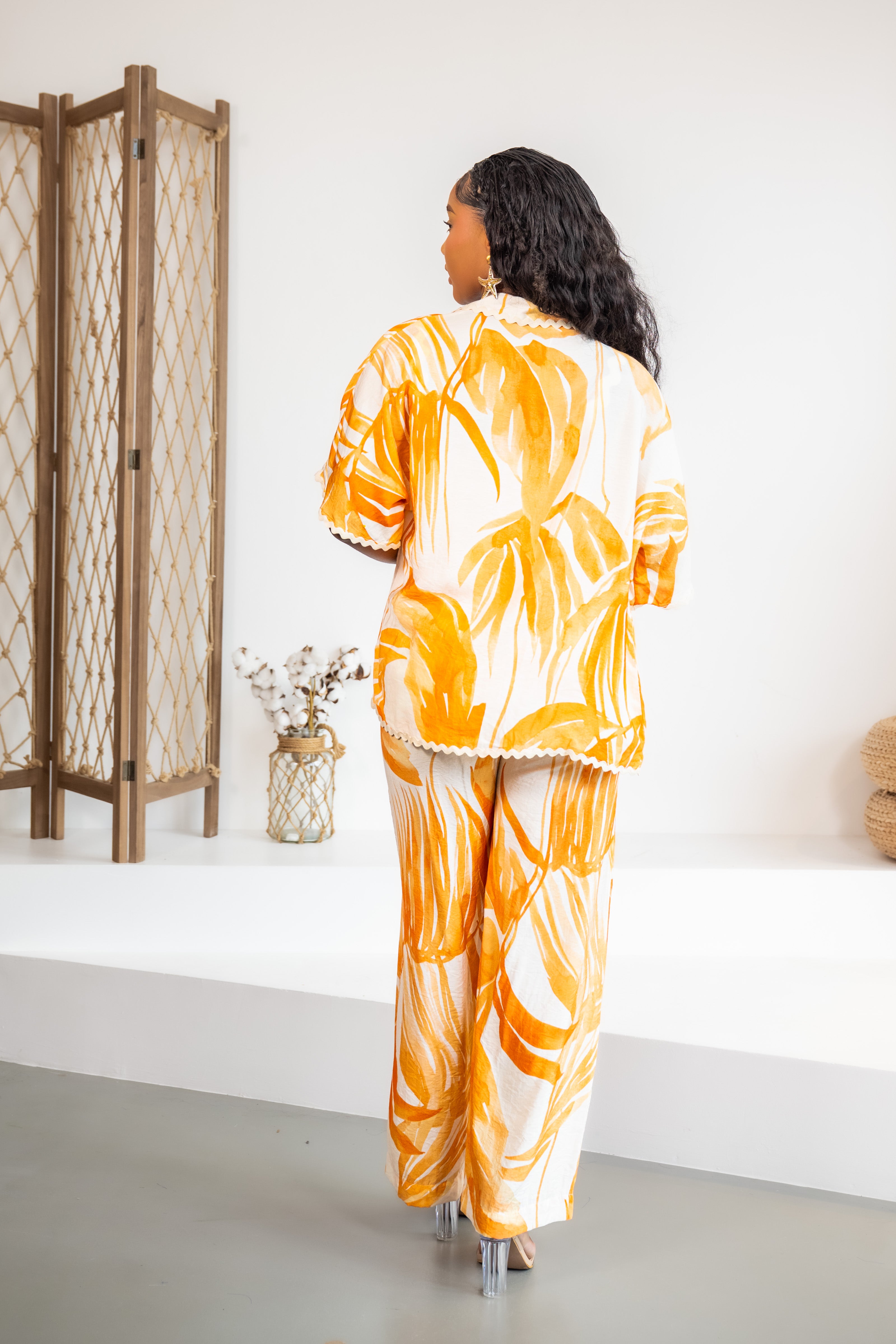 Orange palms - CHEMISE
