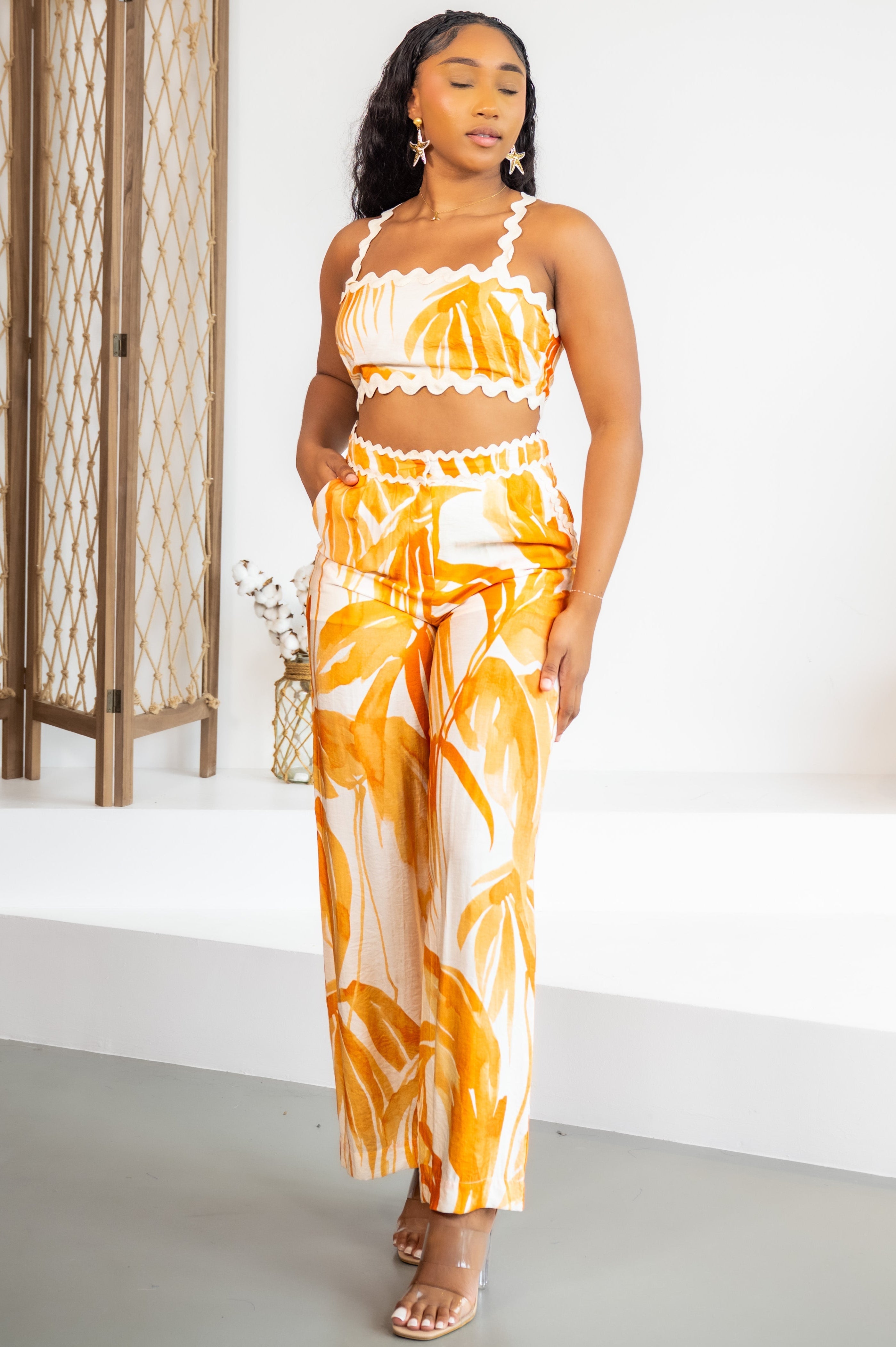 Orange palms - ENSEMBLE