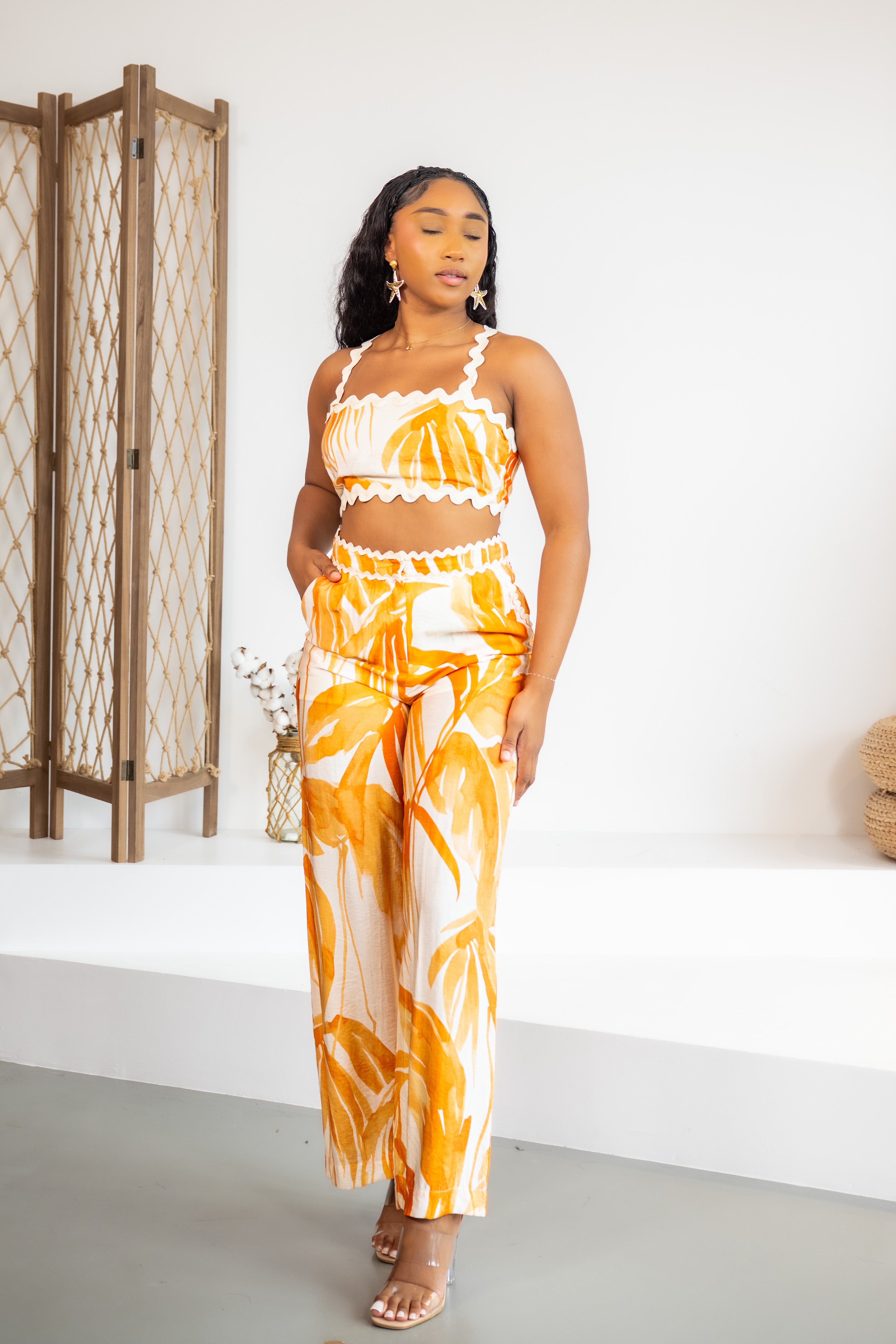 Orange palms - ENSEMBLE