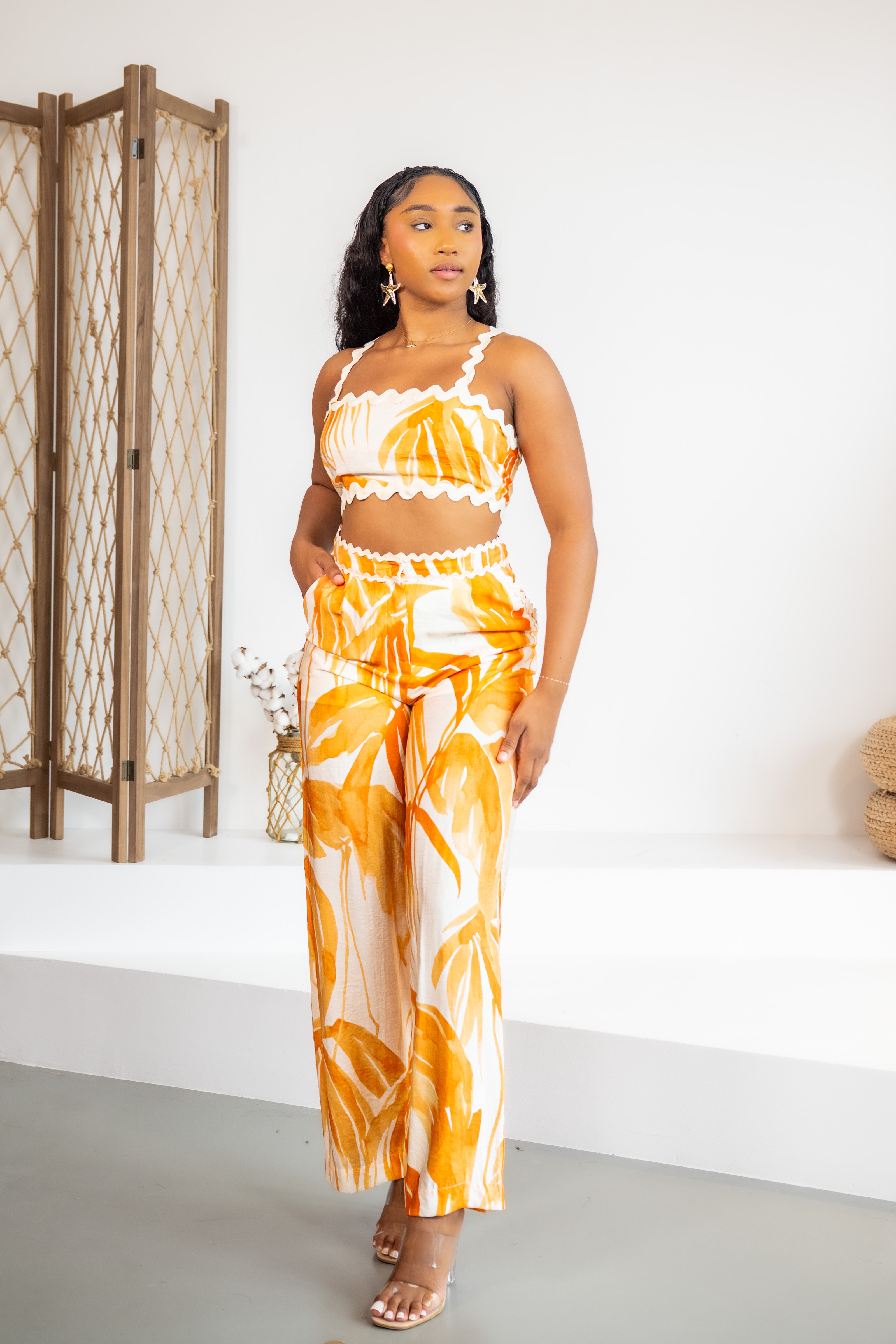 Orange palms - ENSEMBLE
