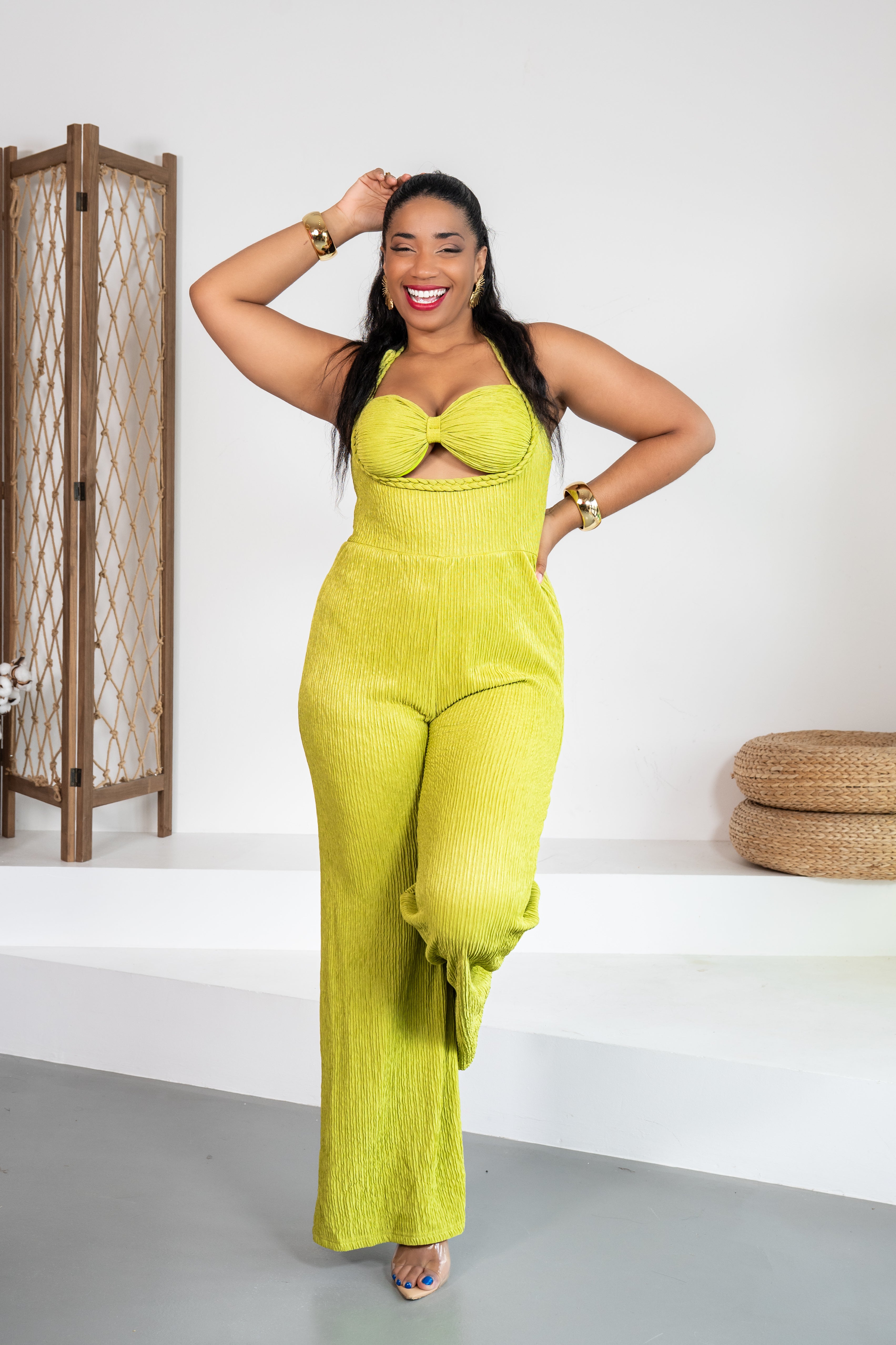 Lima - Combinaison pantalon vert anis