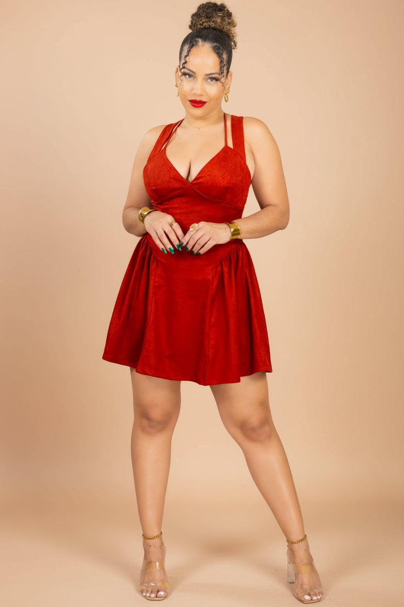 Texas cutie - Robe courte bordeaux