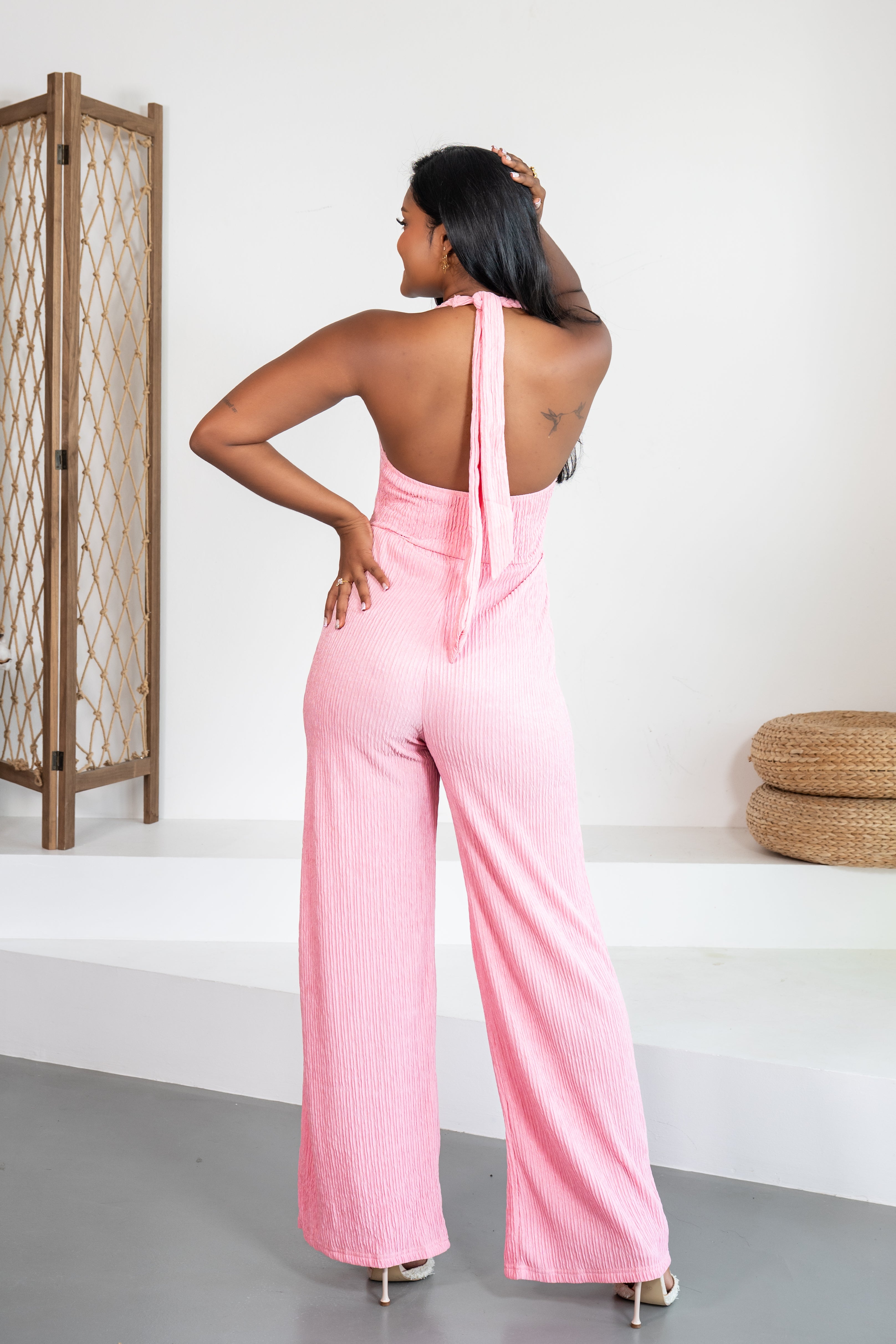 Aurora - Combinaison pantalon rose