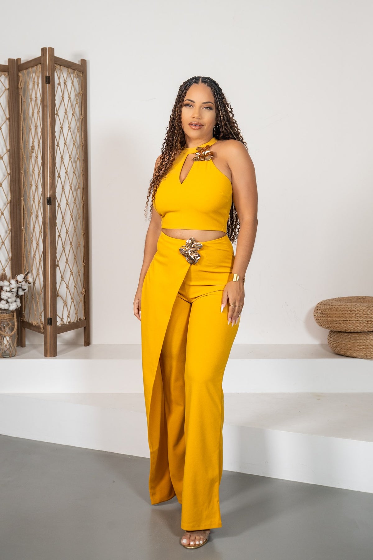 Mimosa - Ensemble crop moutarde