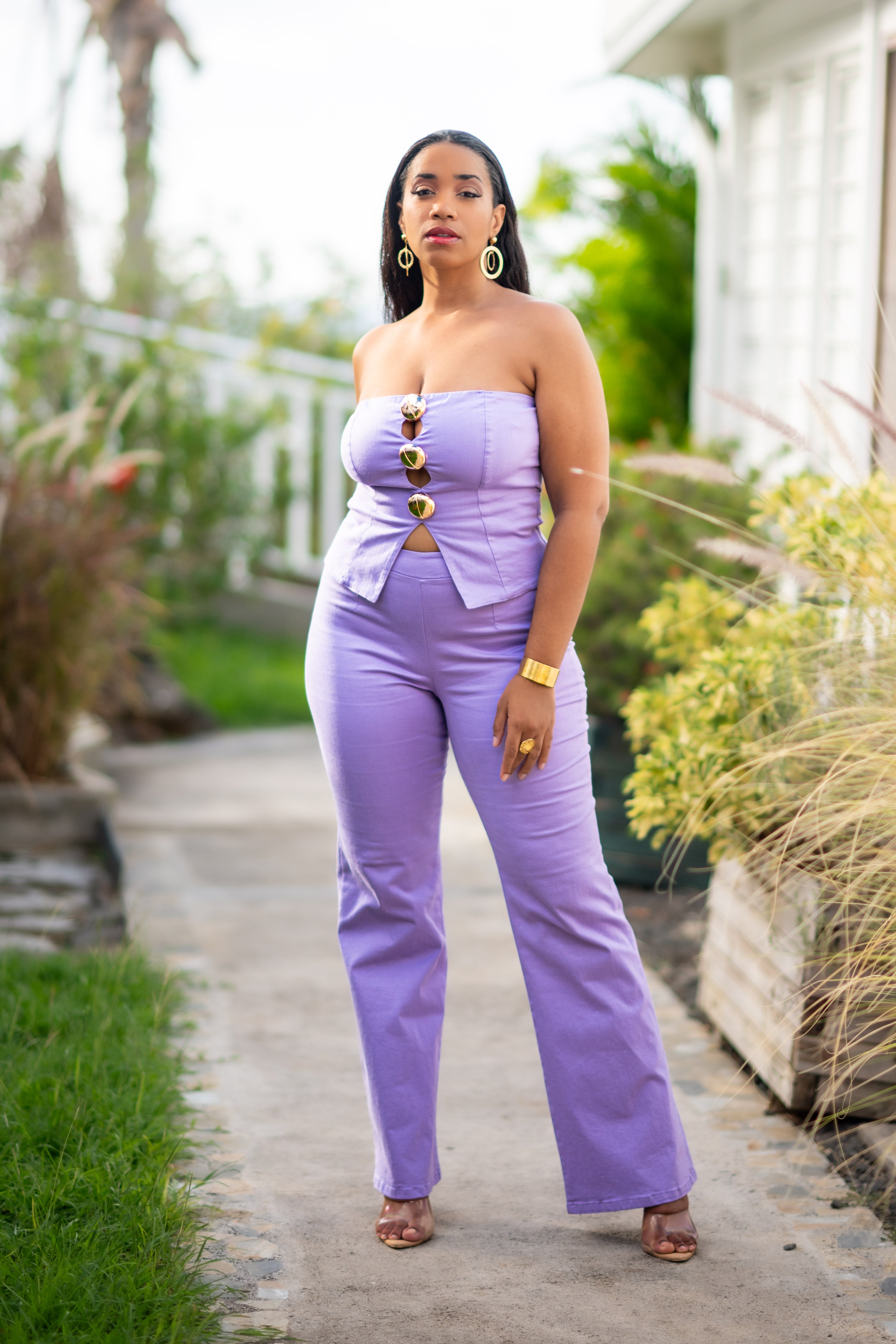 Lilac Love - Ensemble pantalon parme