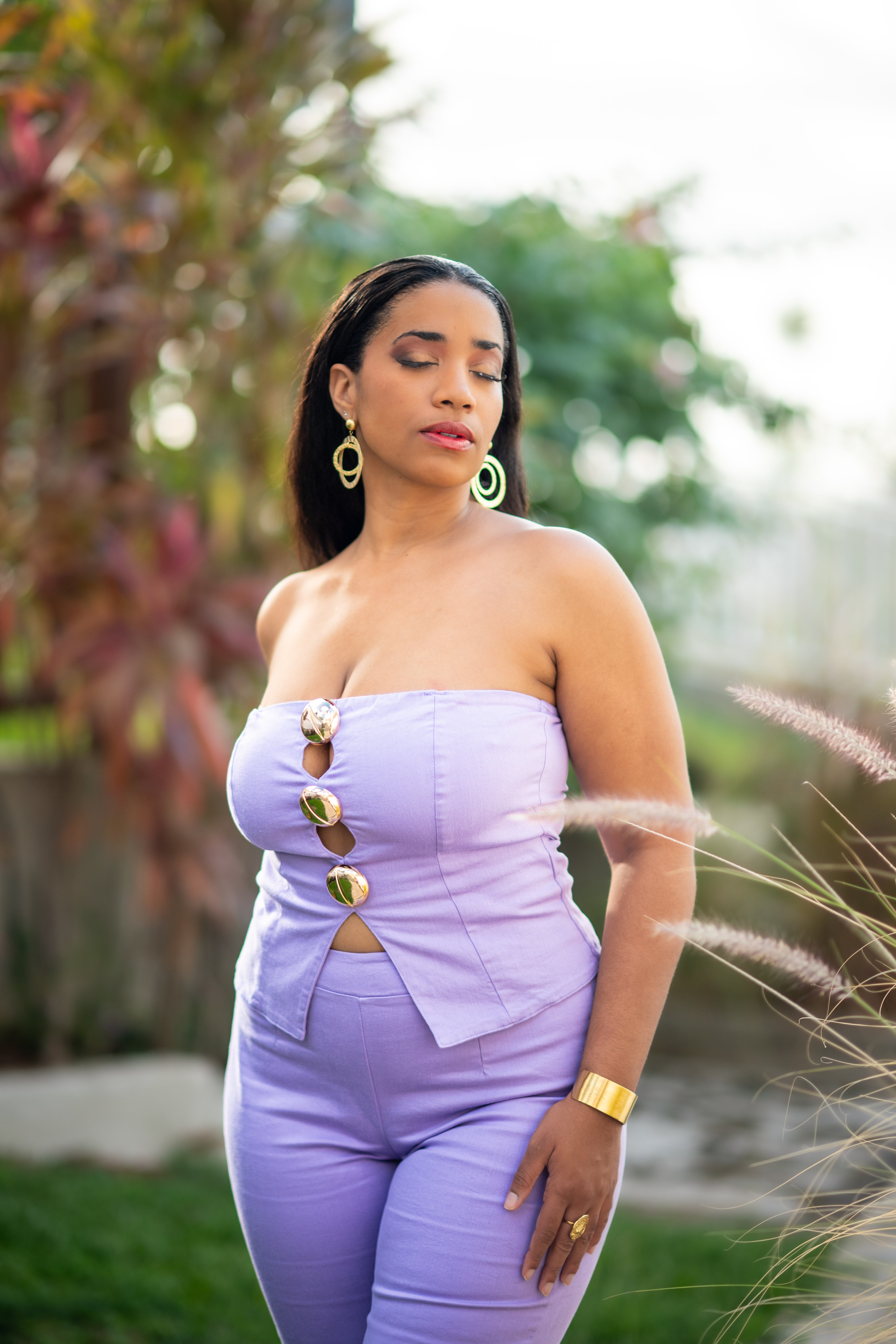 Lilac Love - Ensemble pantalon parme