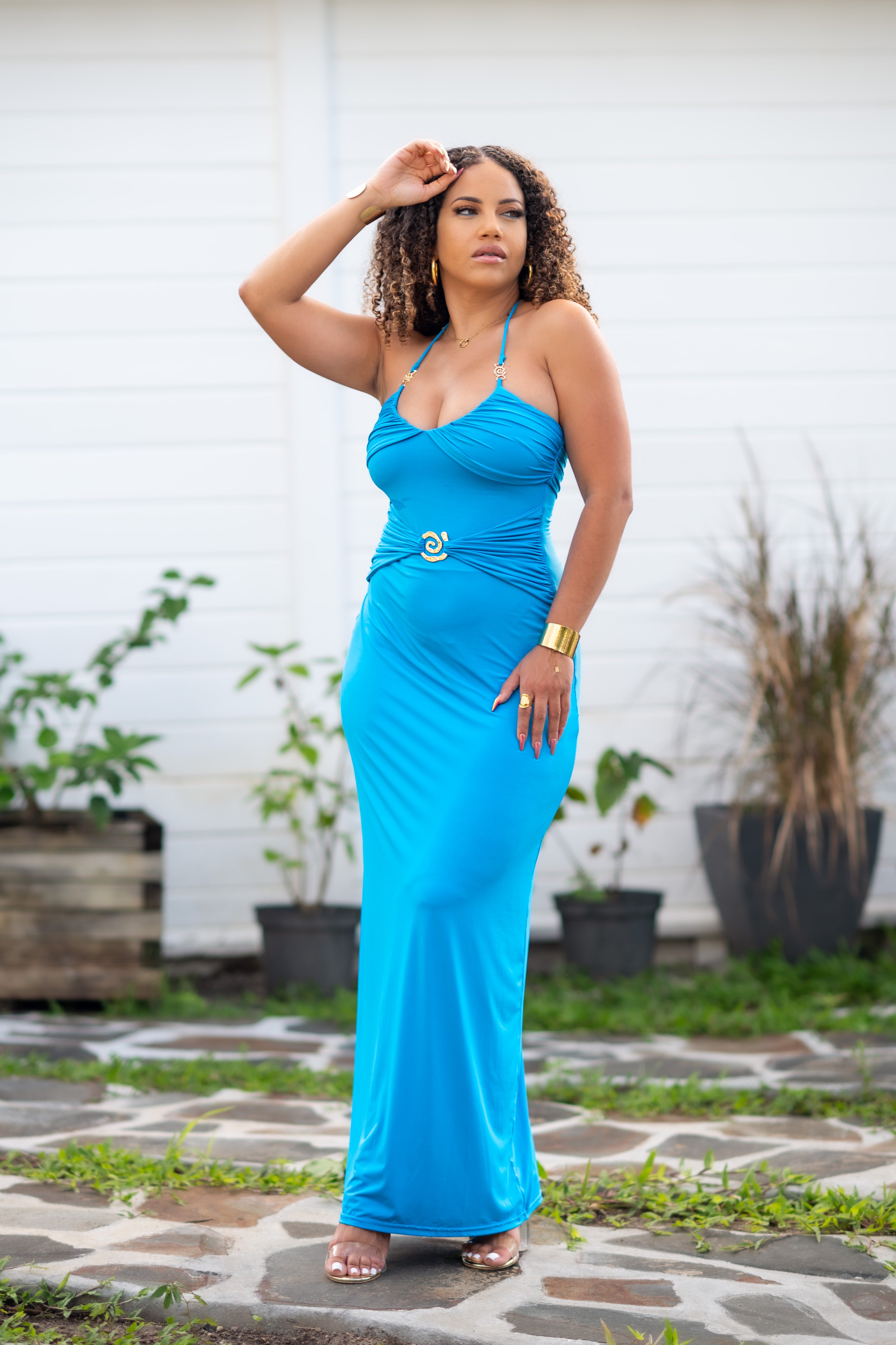 Blue horizon - Robe longue bleue