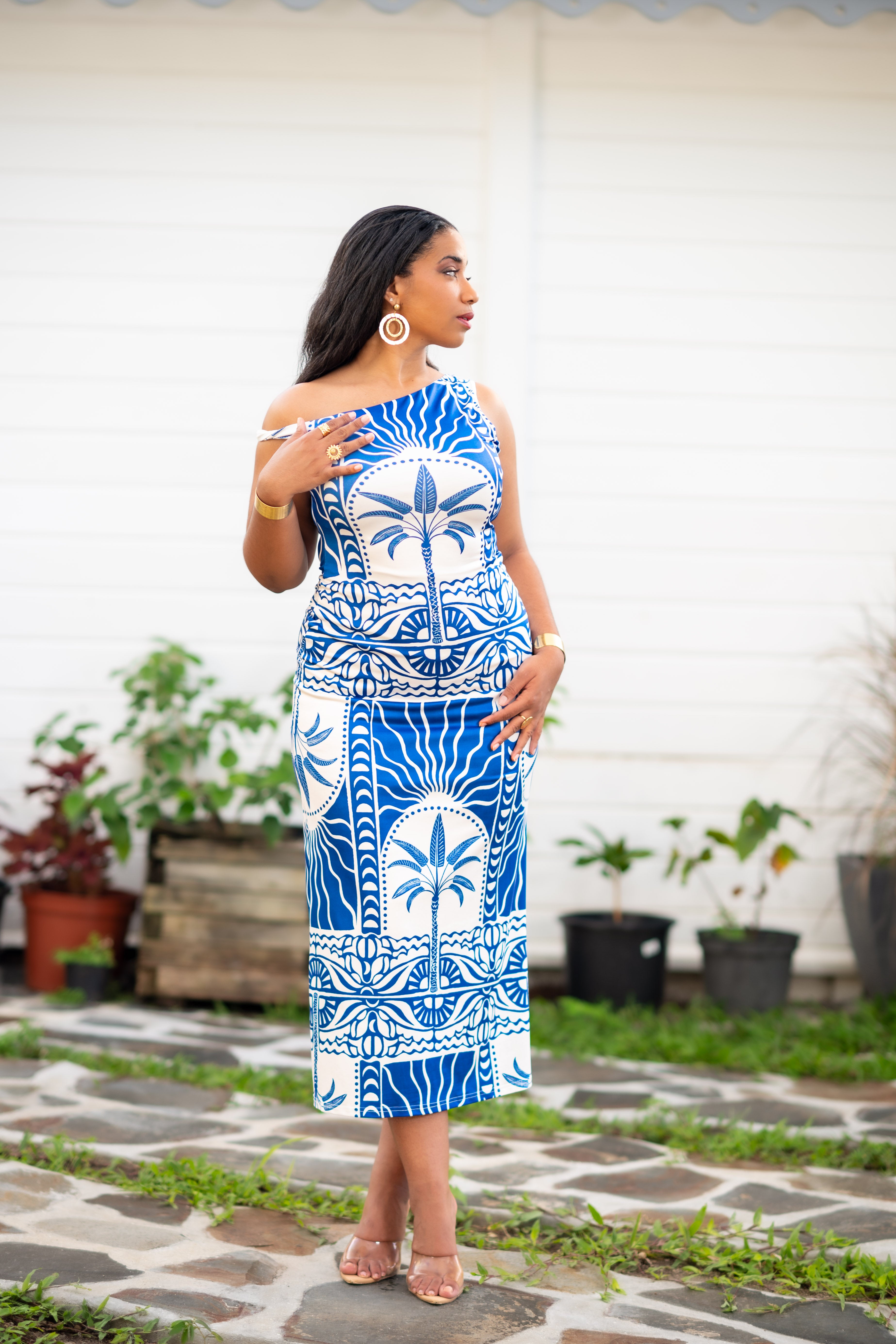 The Nautilus Moment - Robe midi bleue