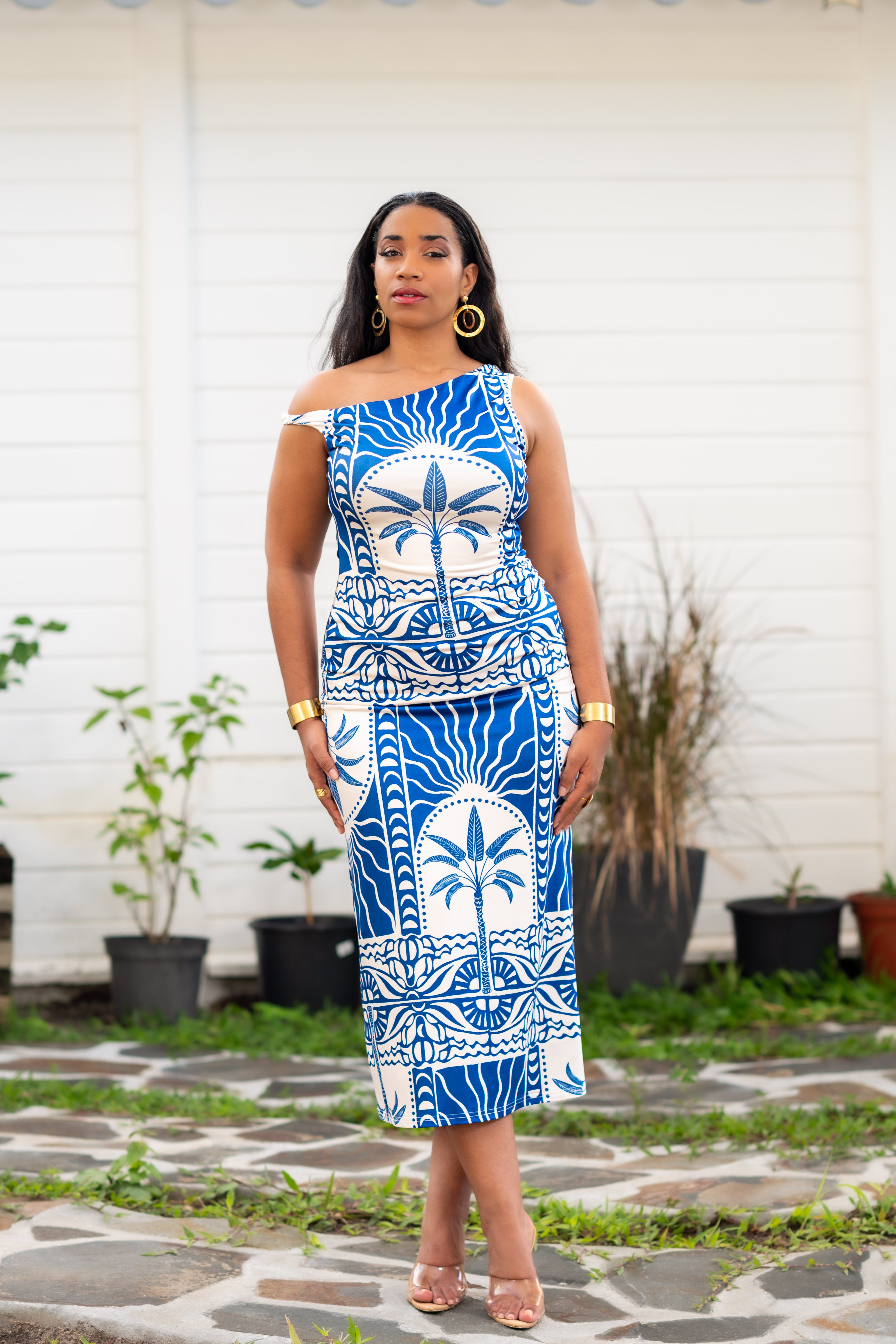 The Nautilus Moment - Robe midi bleue