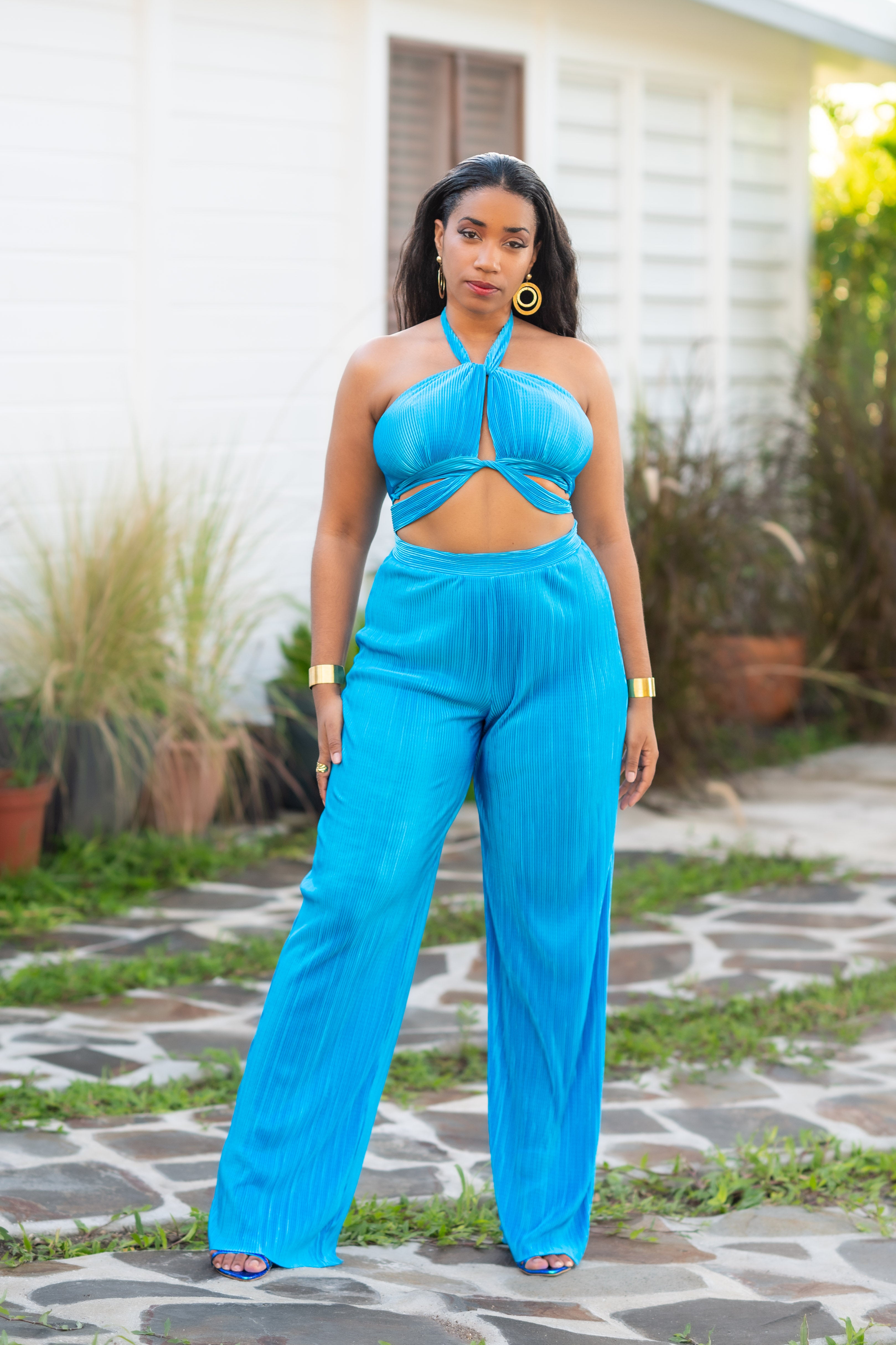 Blue Hour - Ensemble pantalon bleu