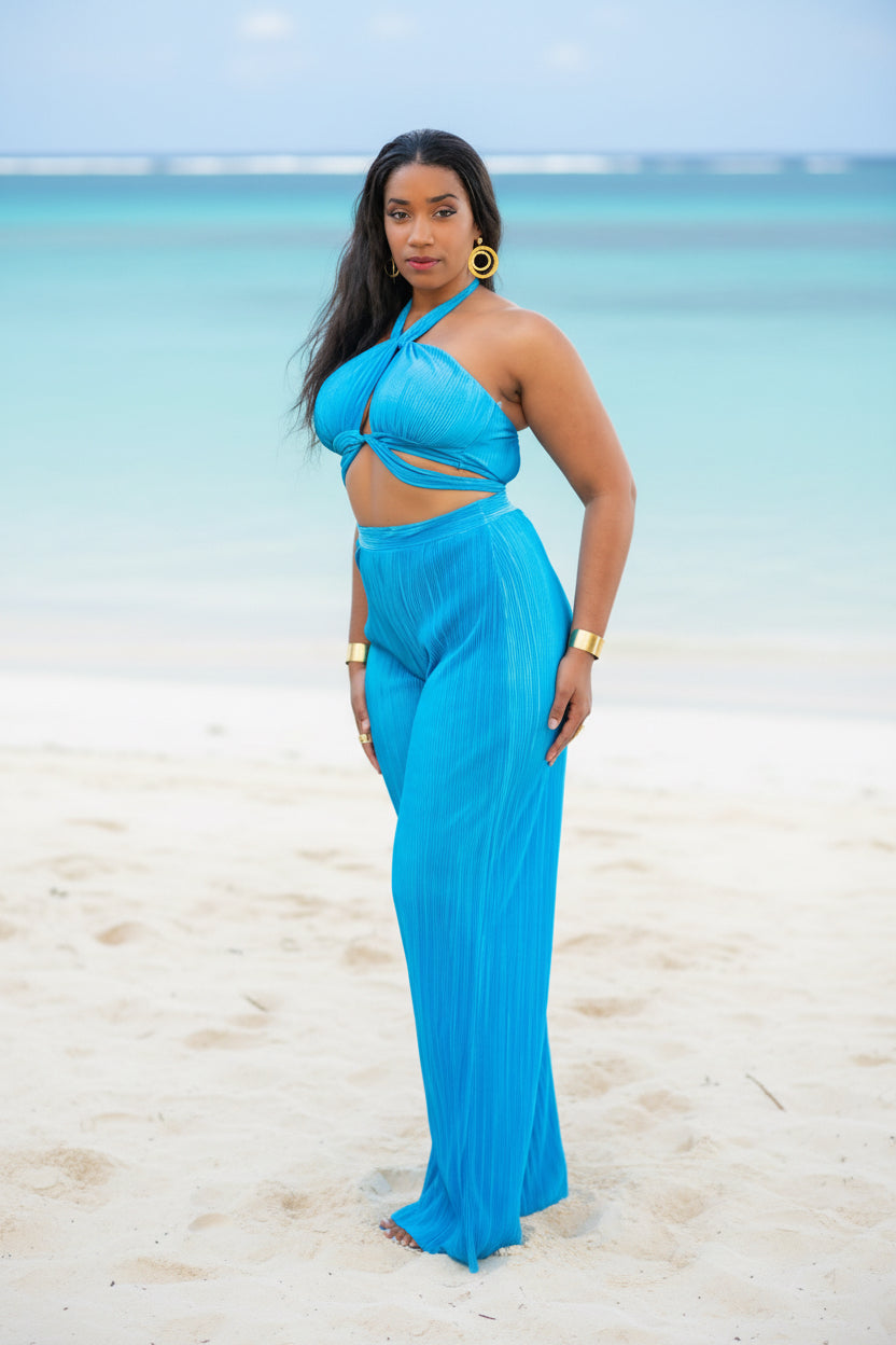 Blue Hour - Ensemble pantalon bleu