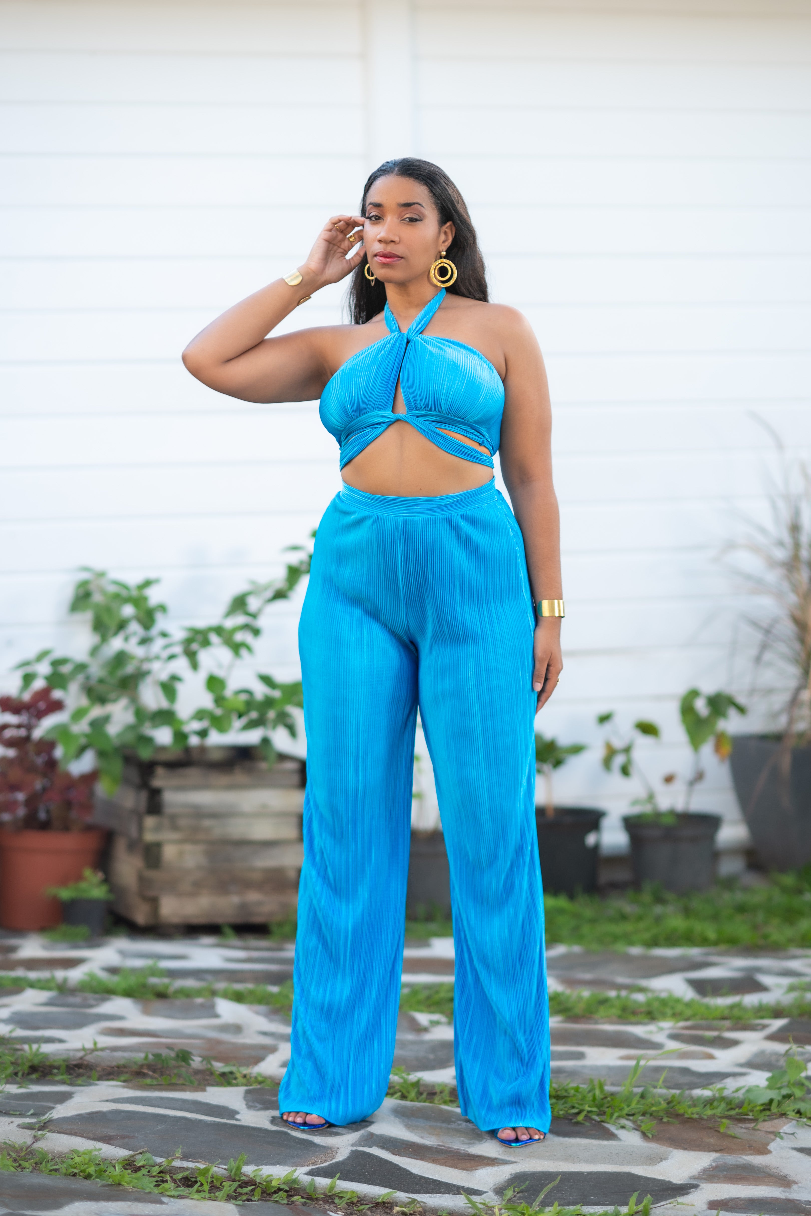 Blue Hour - Ensemble pantalon bleu