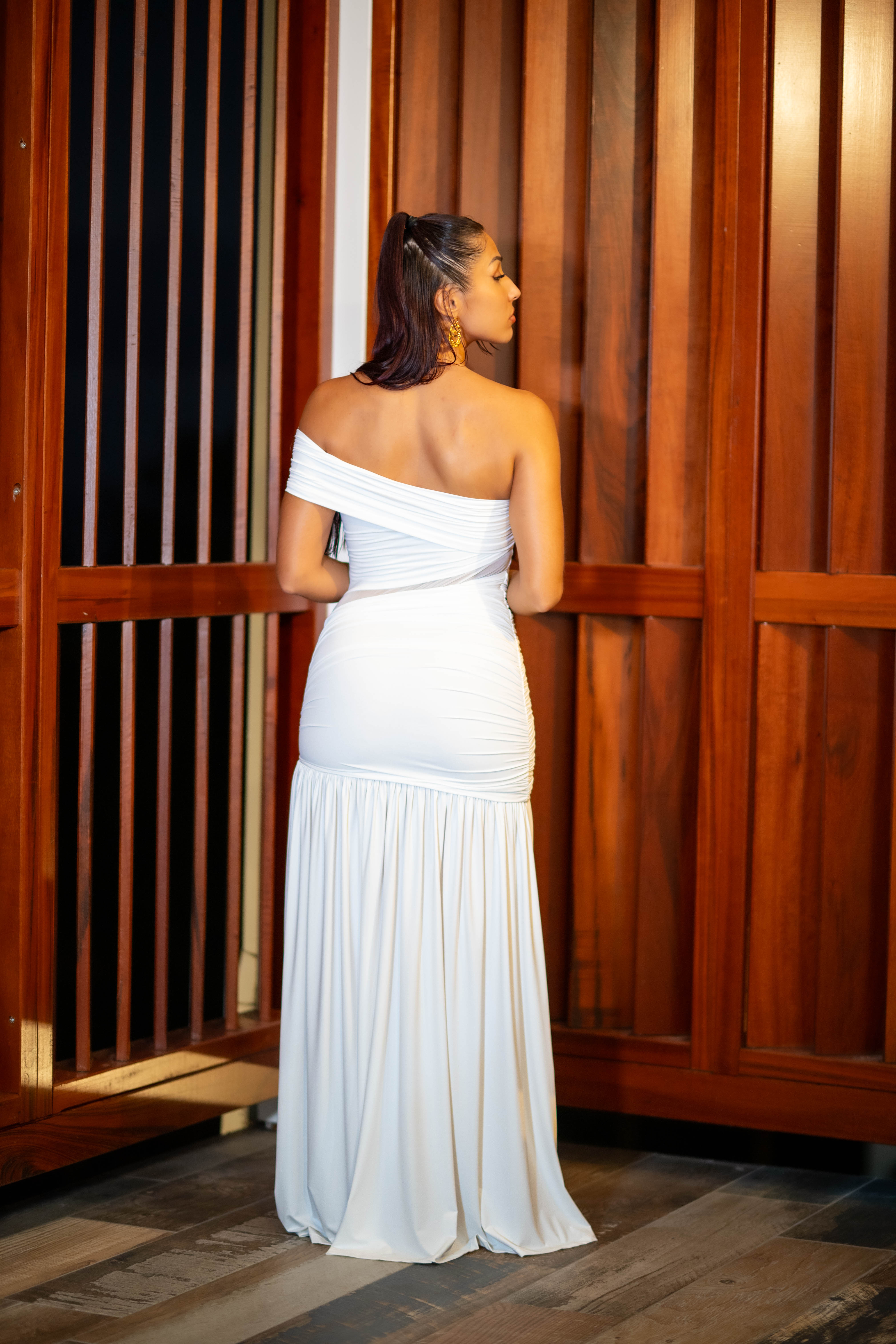 Soft Elegance - Robe longue blanche