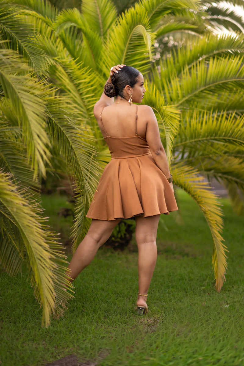 Cute but psycho - Robe courte camel