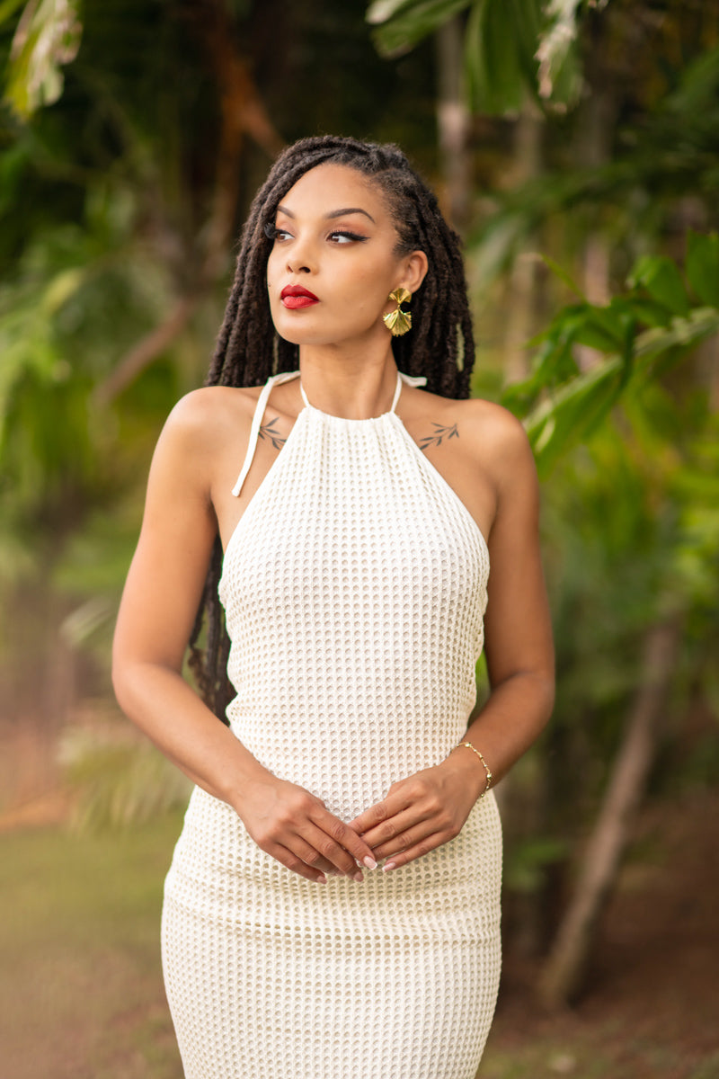 Crochet angel - Robe longue blanche