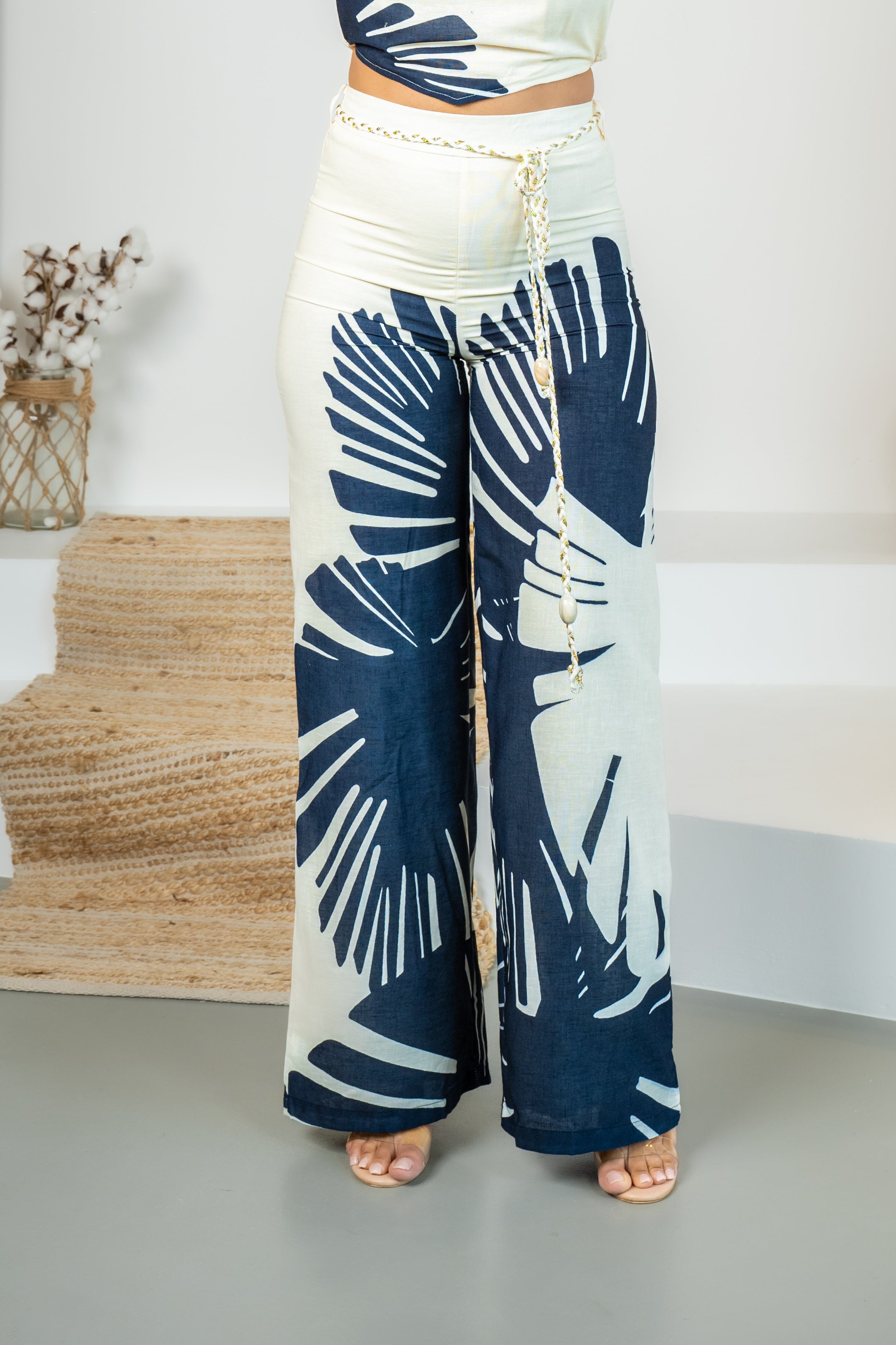 Glowing Palm Tree - Blue PANTALON