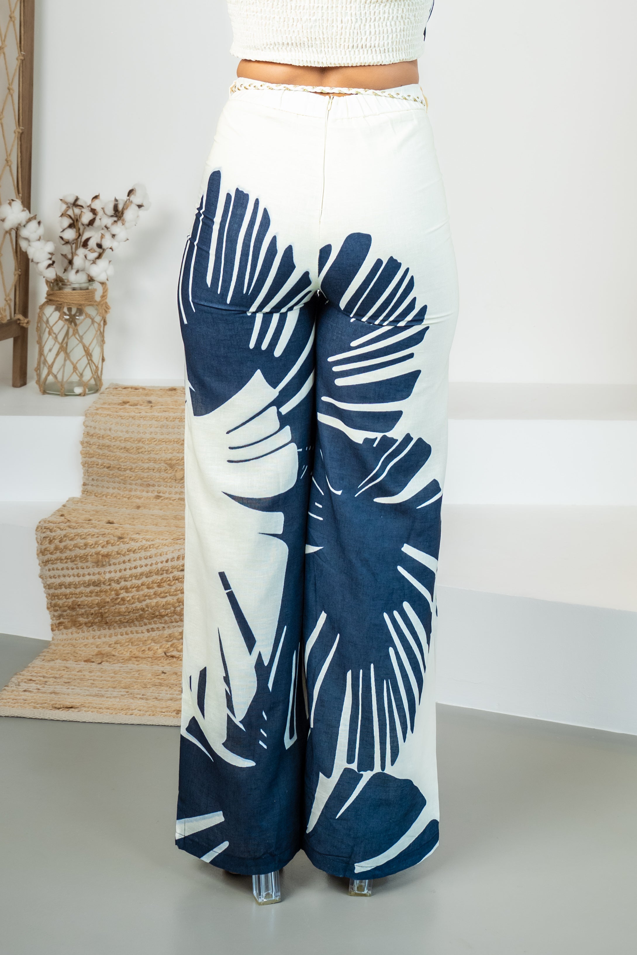 Glowing Palm Tree - Blue PANTALON