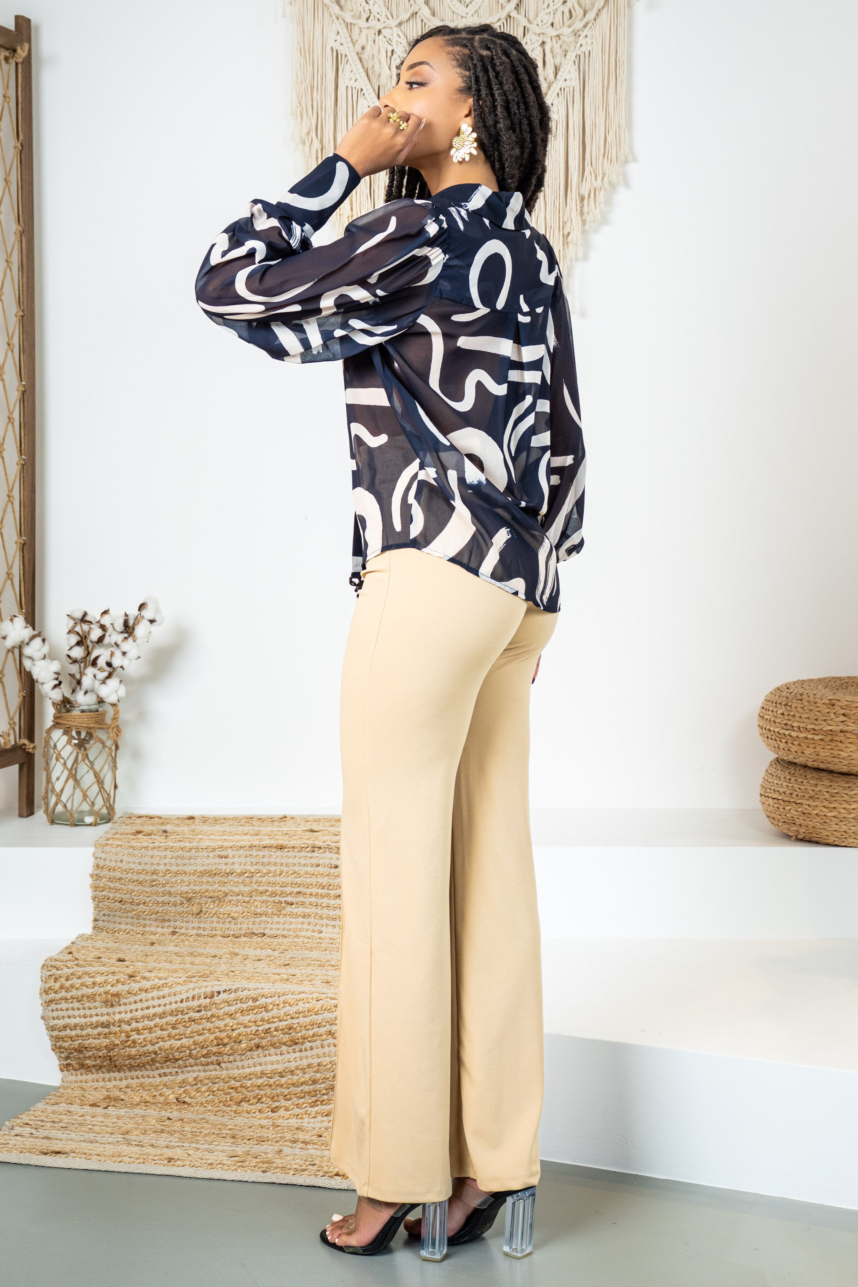 Spice Up the Office Beige - PANTALON